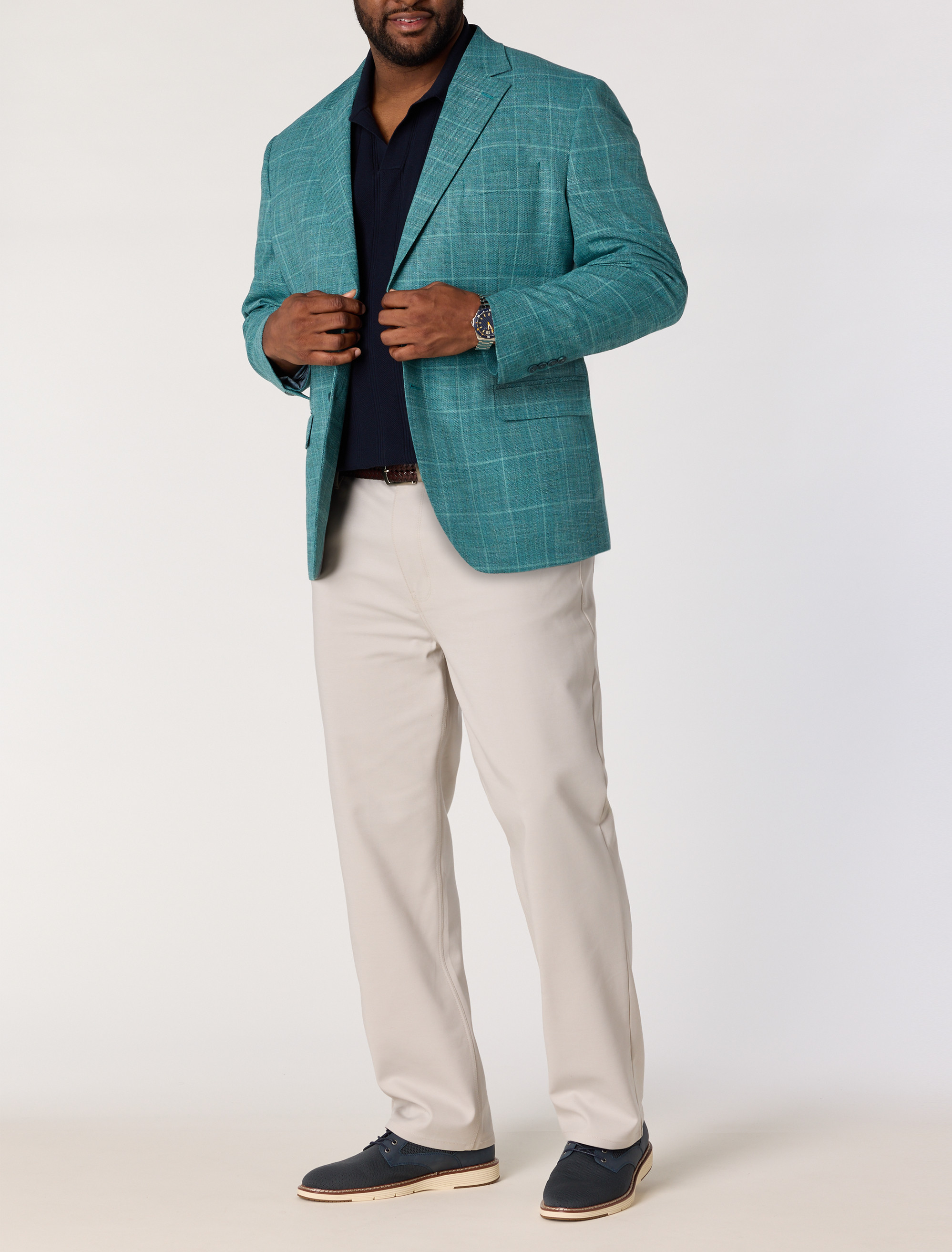 Textured Windowpane Sport Coat