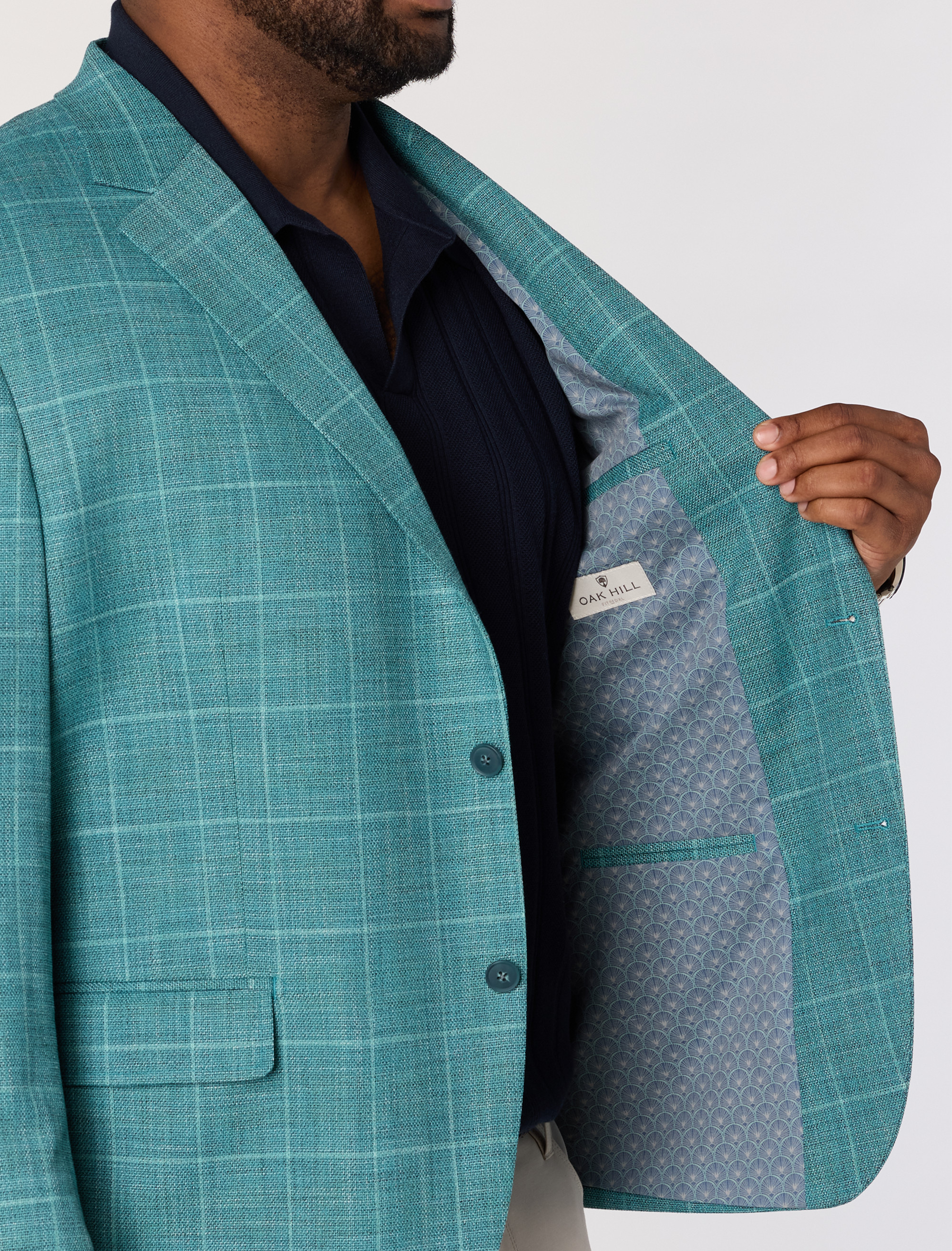 Textured Windowpane Sport Coat