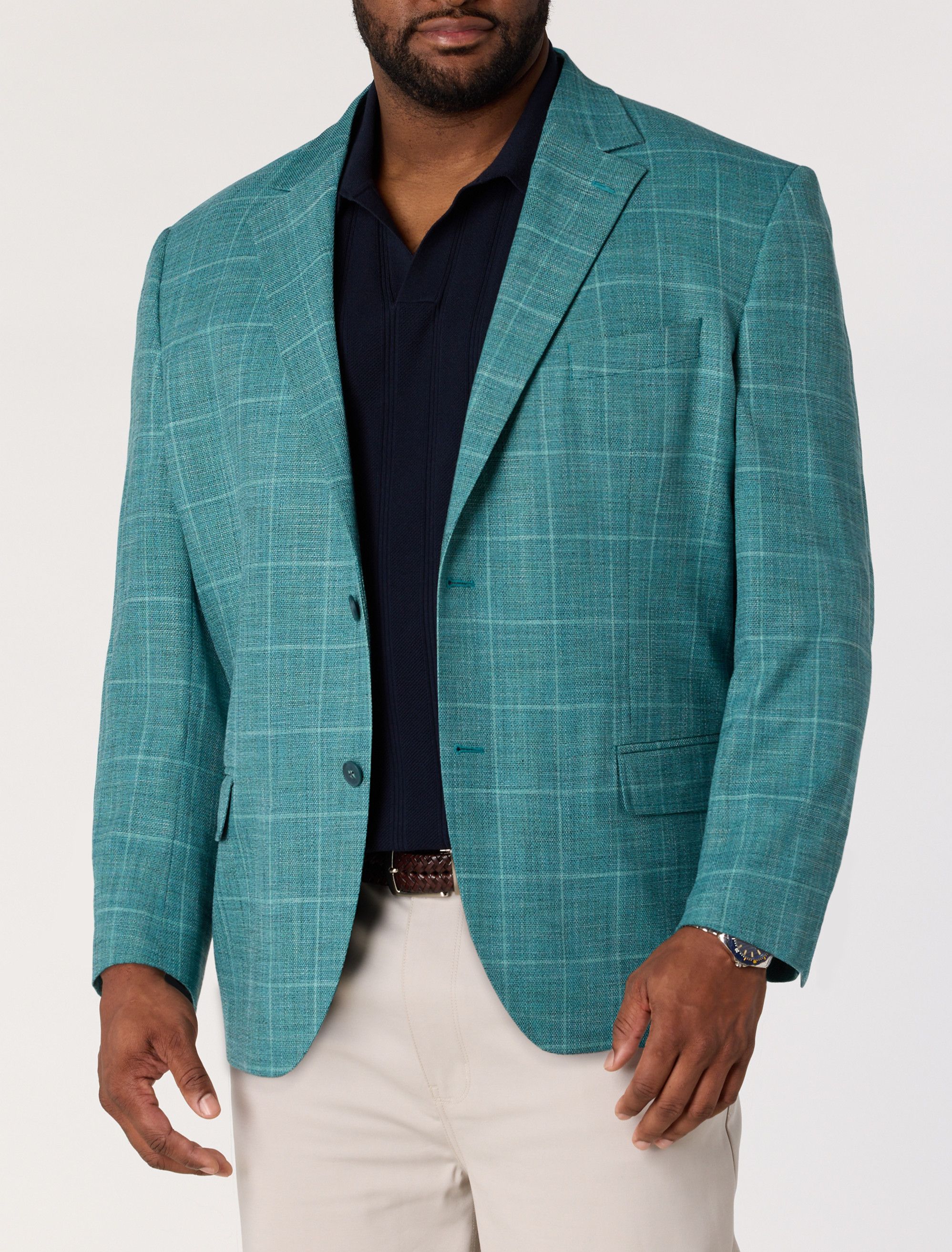 Textured Windowpane Sport Coat