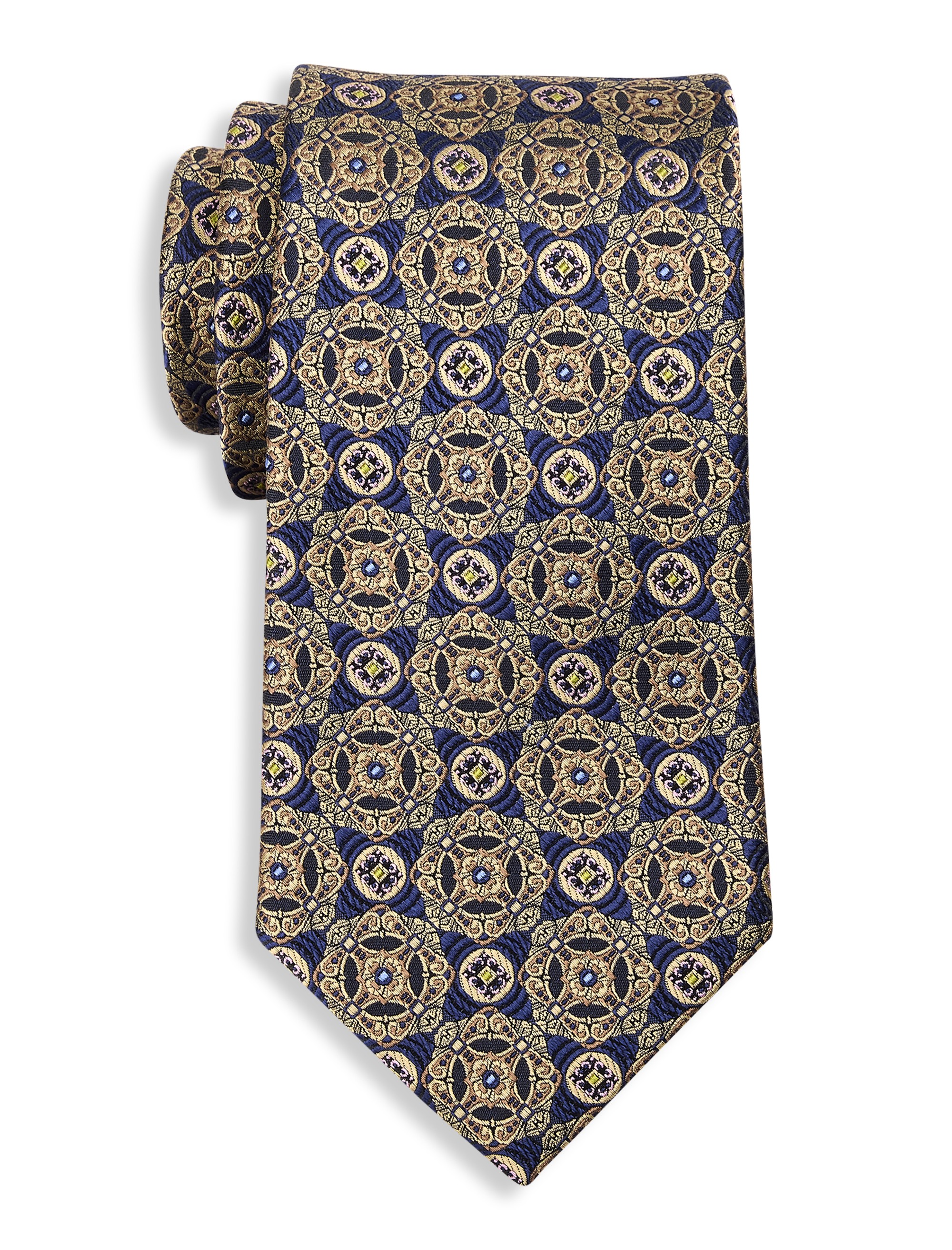 Vintage Medallion Silk Tie