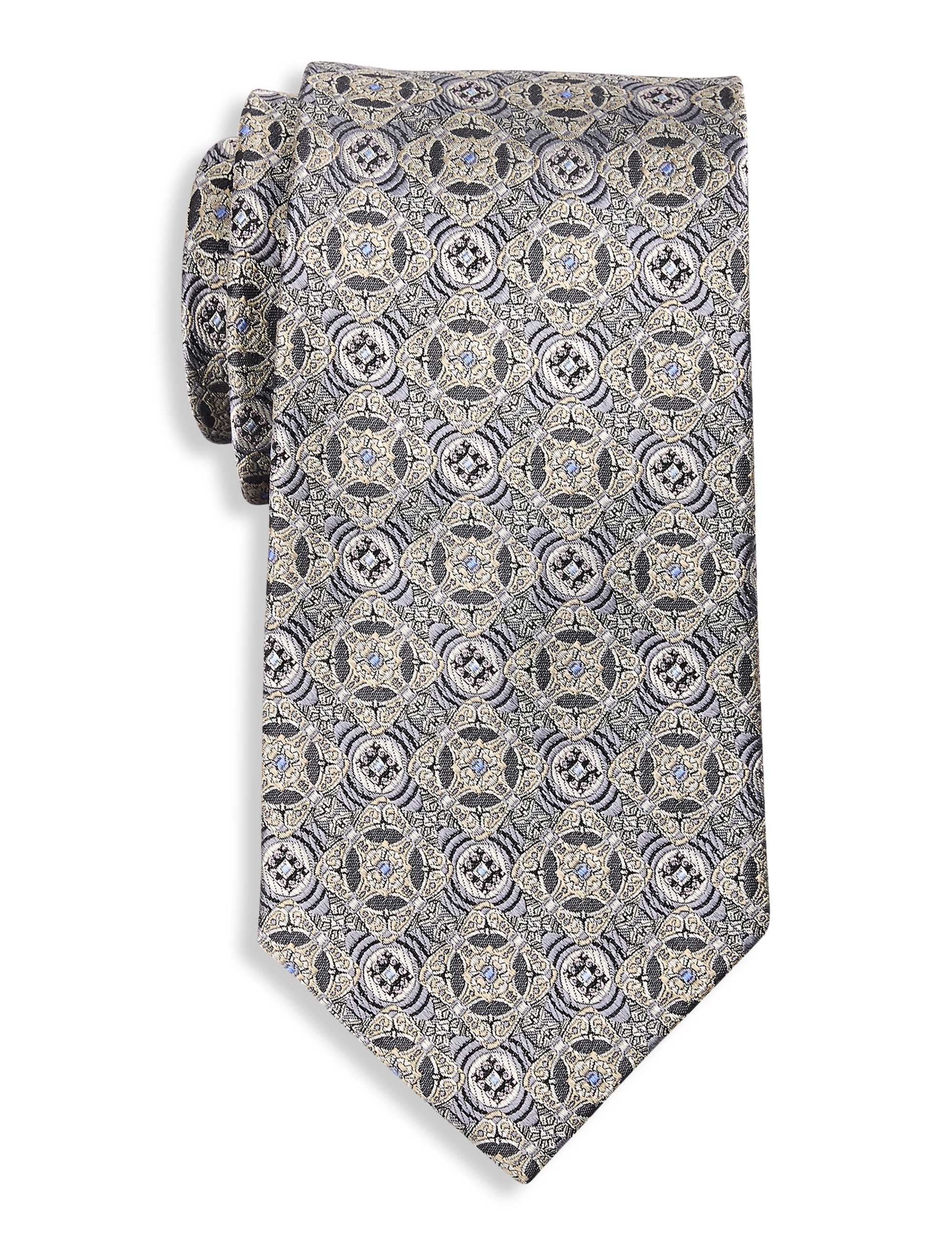 Vintage Medallion Silk Tie - thumbnail 5