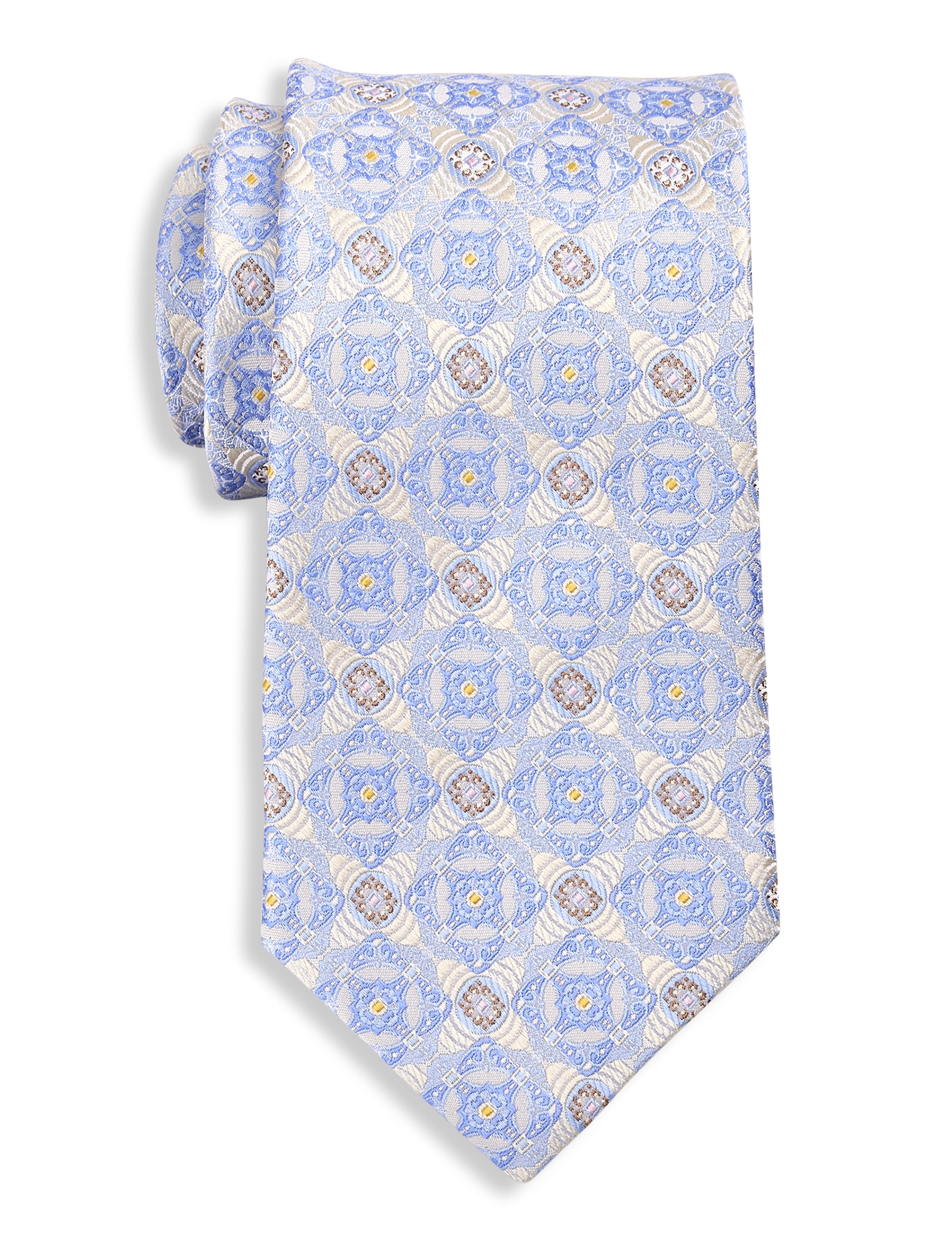 Vintage Medallion Silk Tie - thumbnail 3