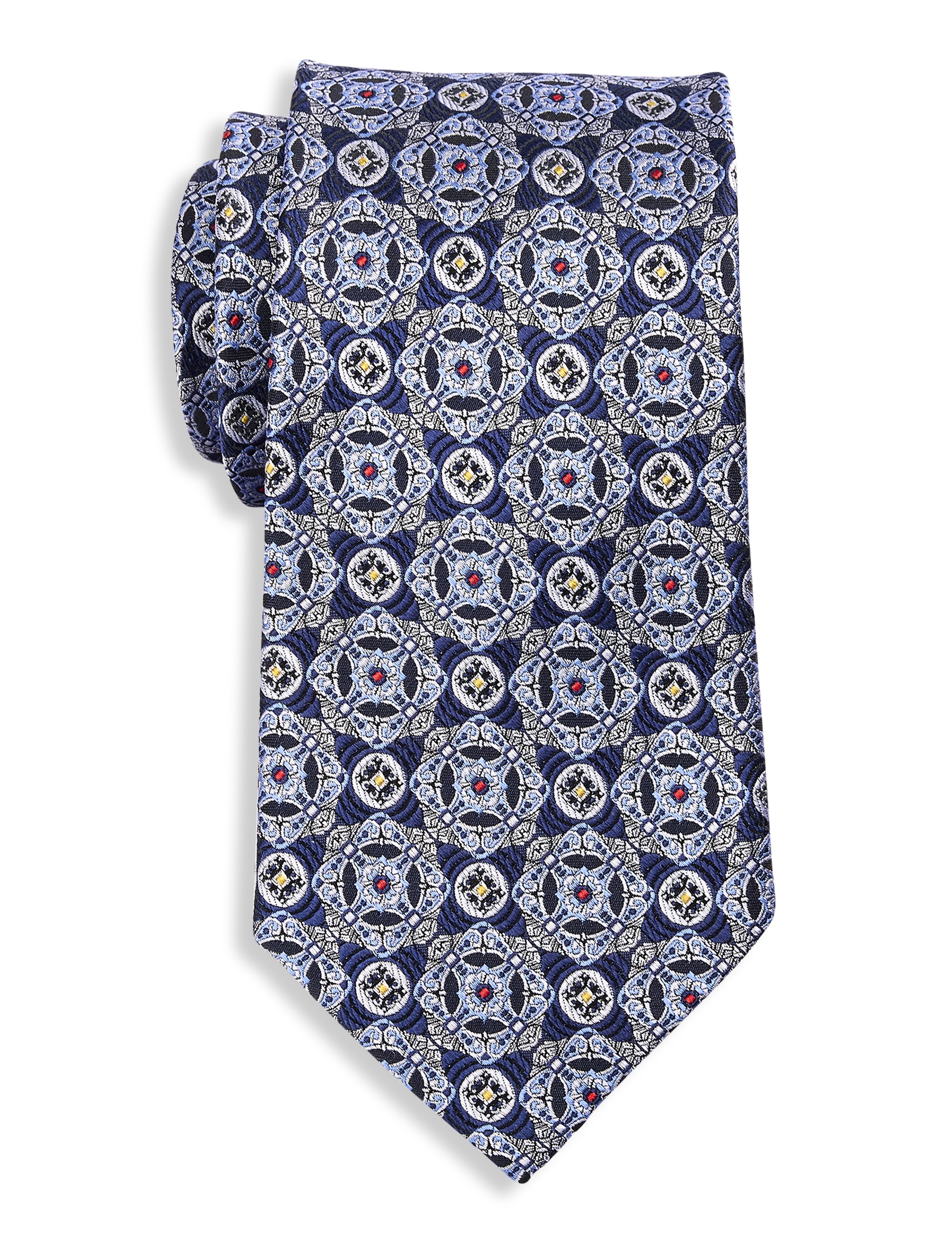 Vintage Medallion Silk Tie - thumbnail 7