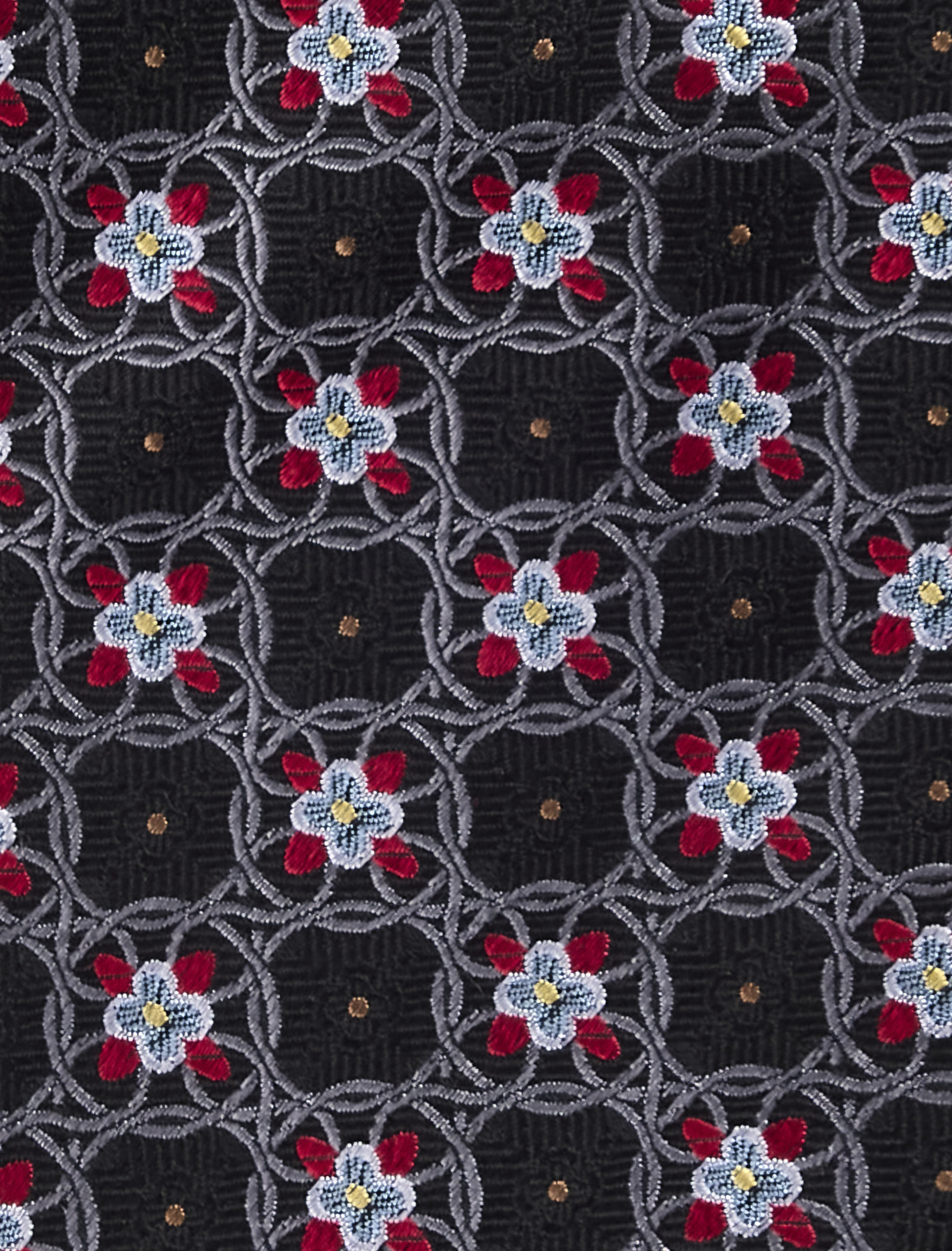 Floral Medallion Silk Tie