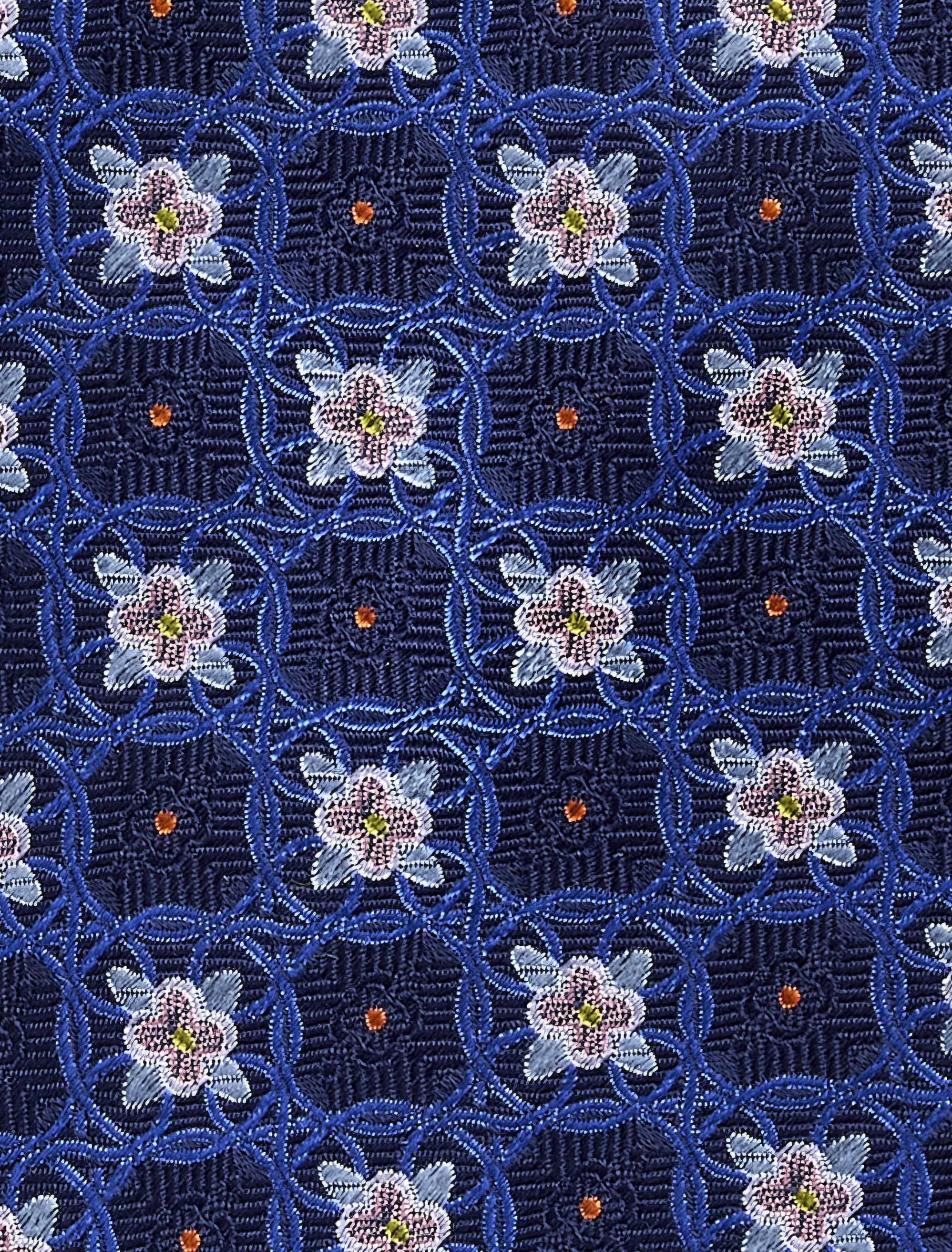 Floral Medallion Silk Tie