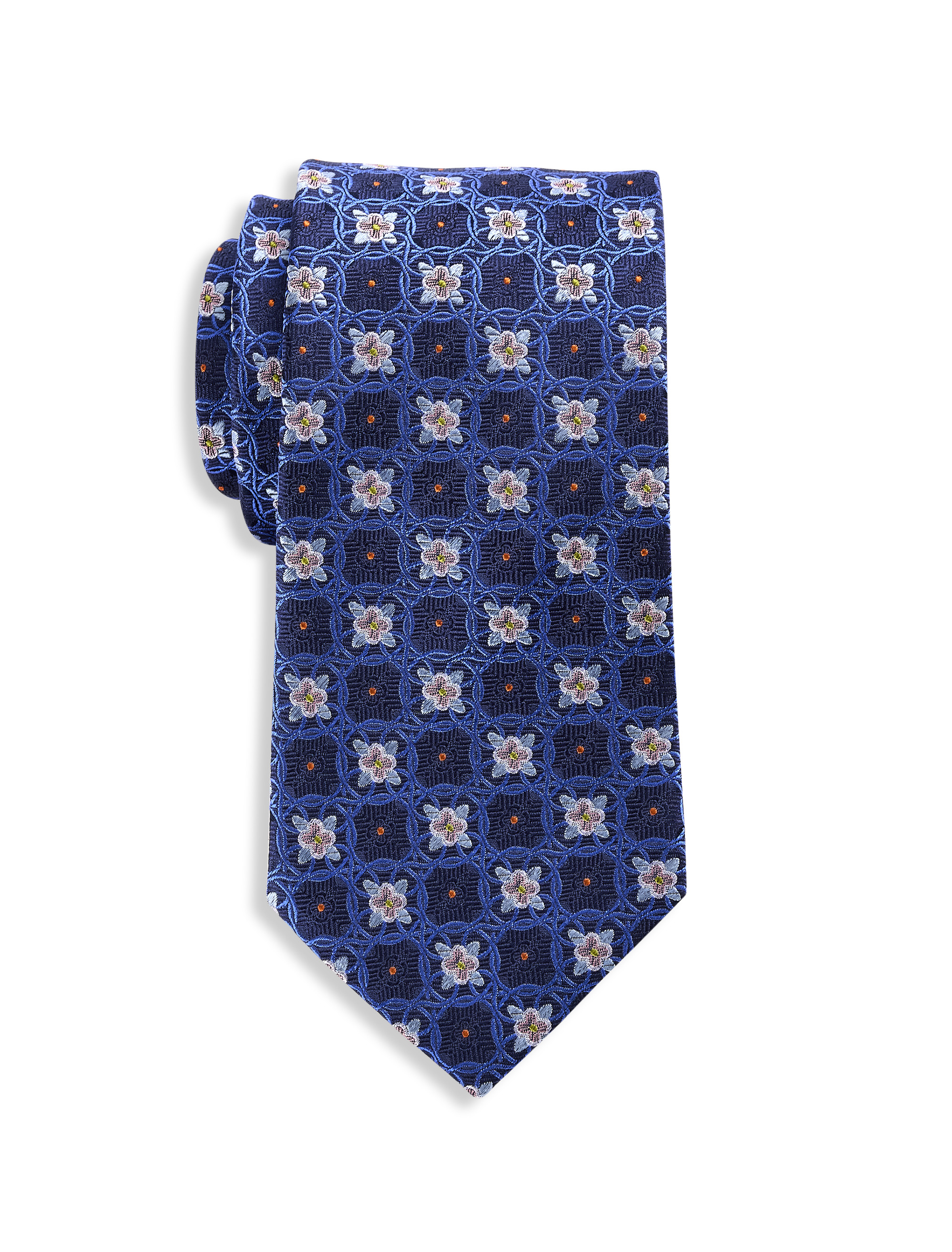 Floral Medallion Silk Tie