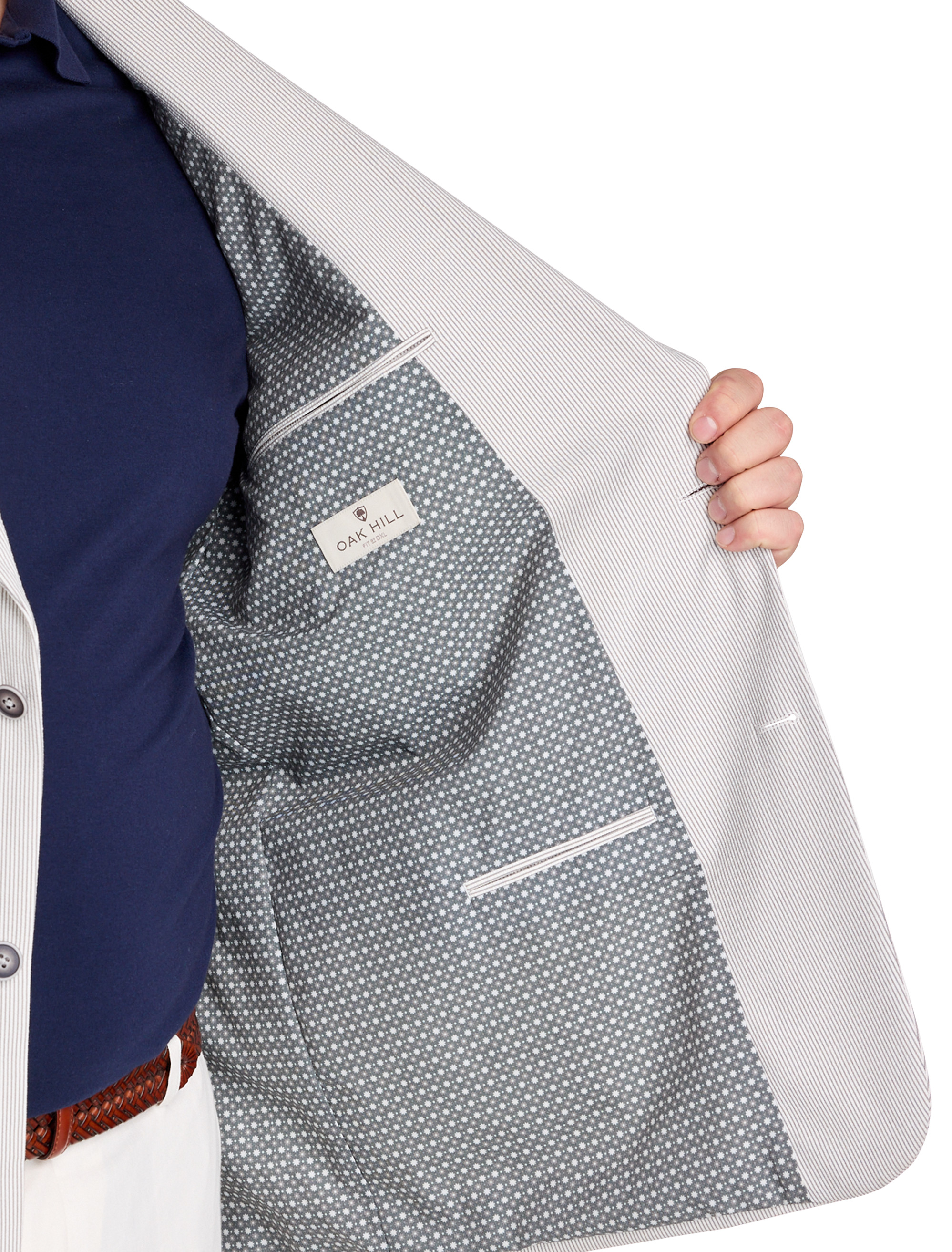 Striped Seersucker Sport Coat