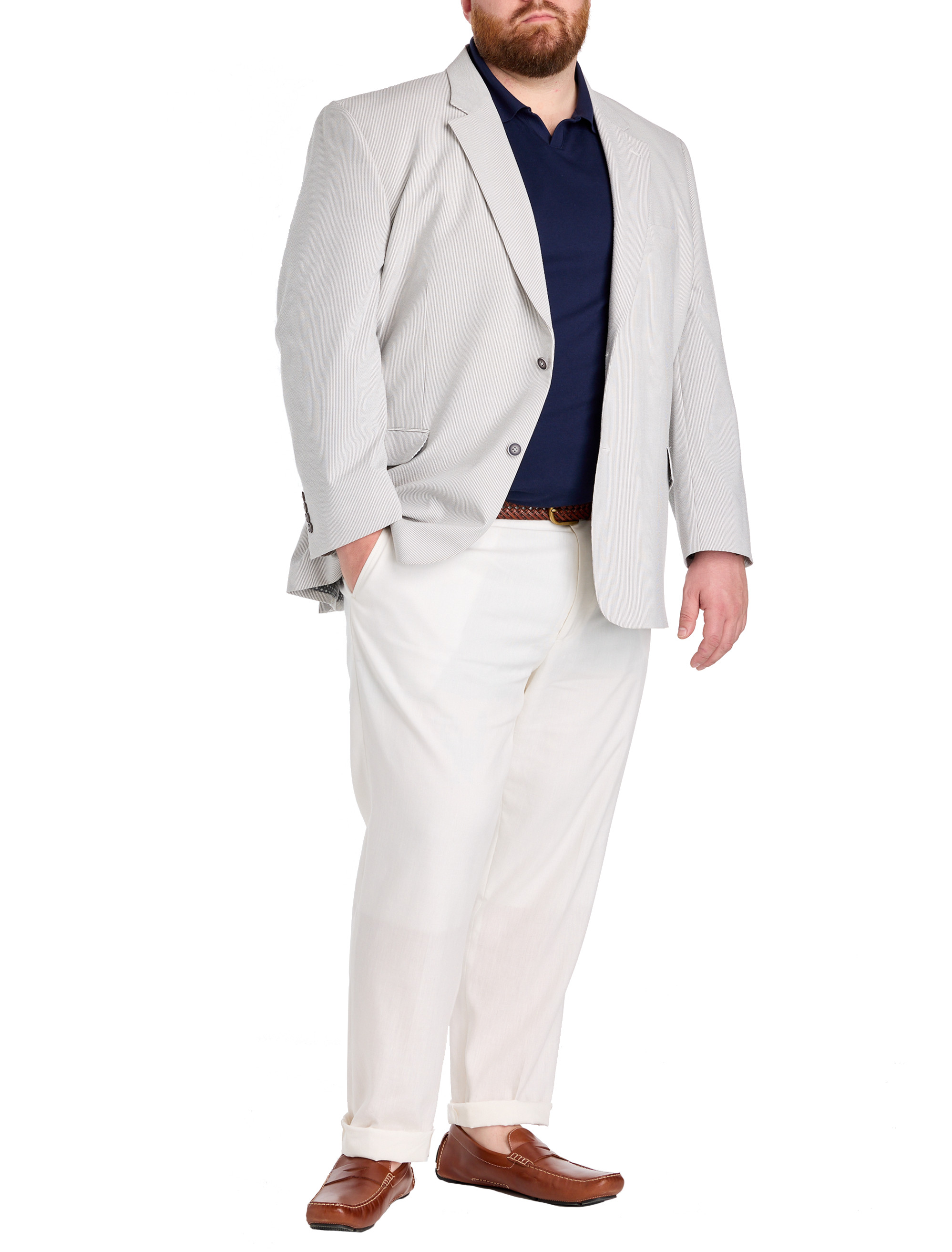 Striped Seersucker Sport Coat