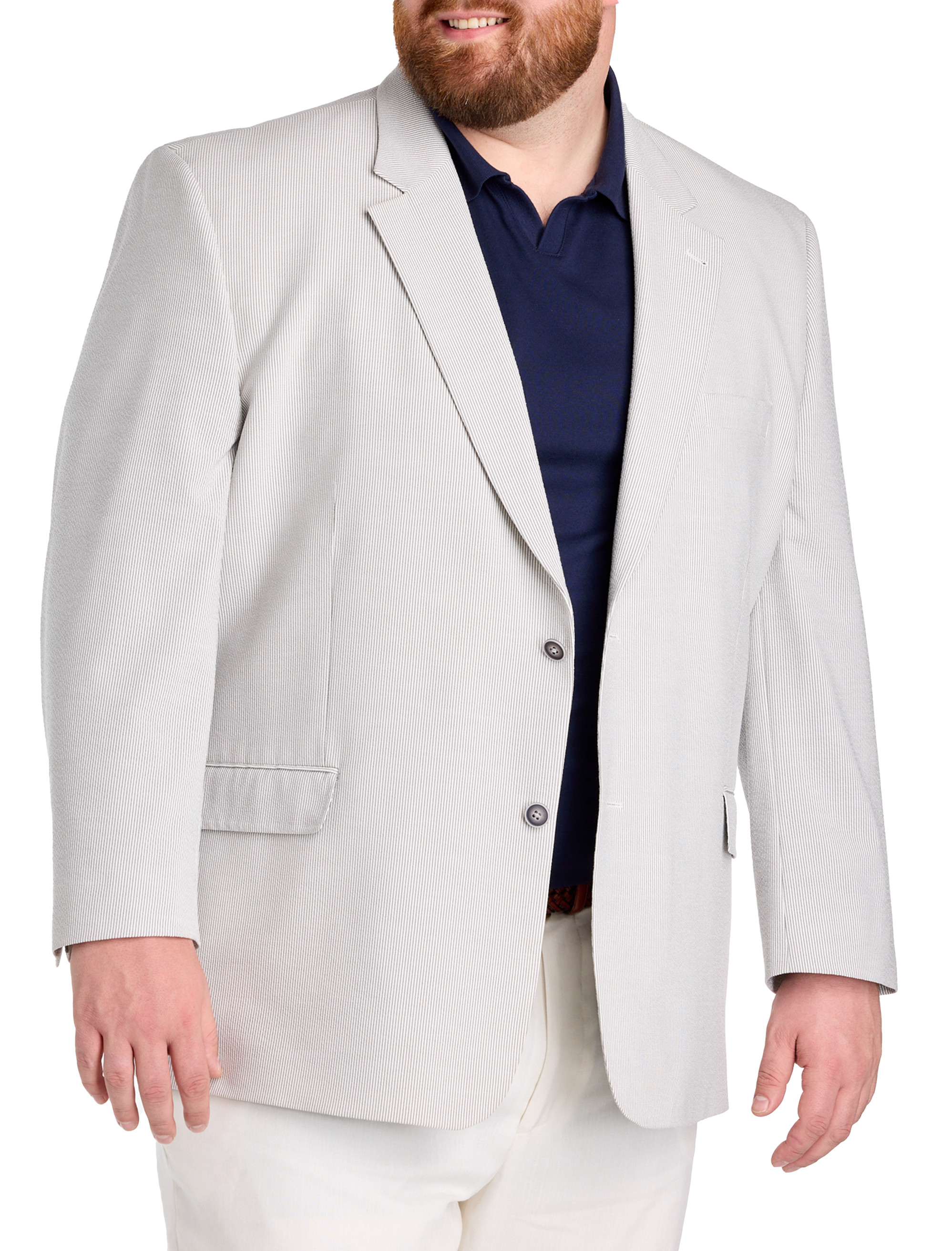 Striped Seersucker Sport Coat