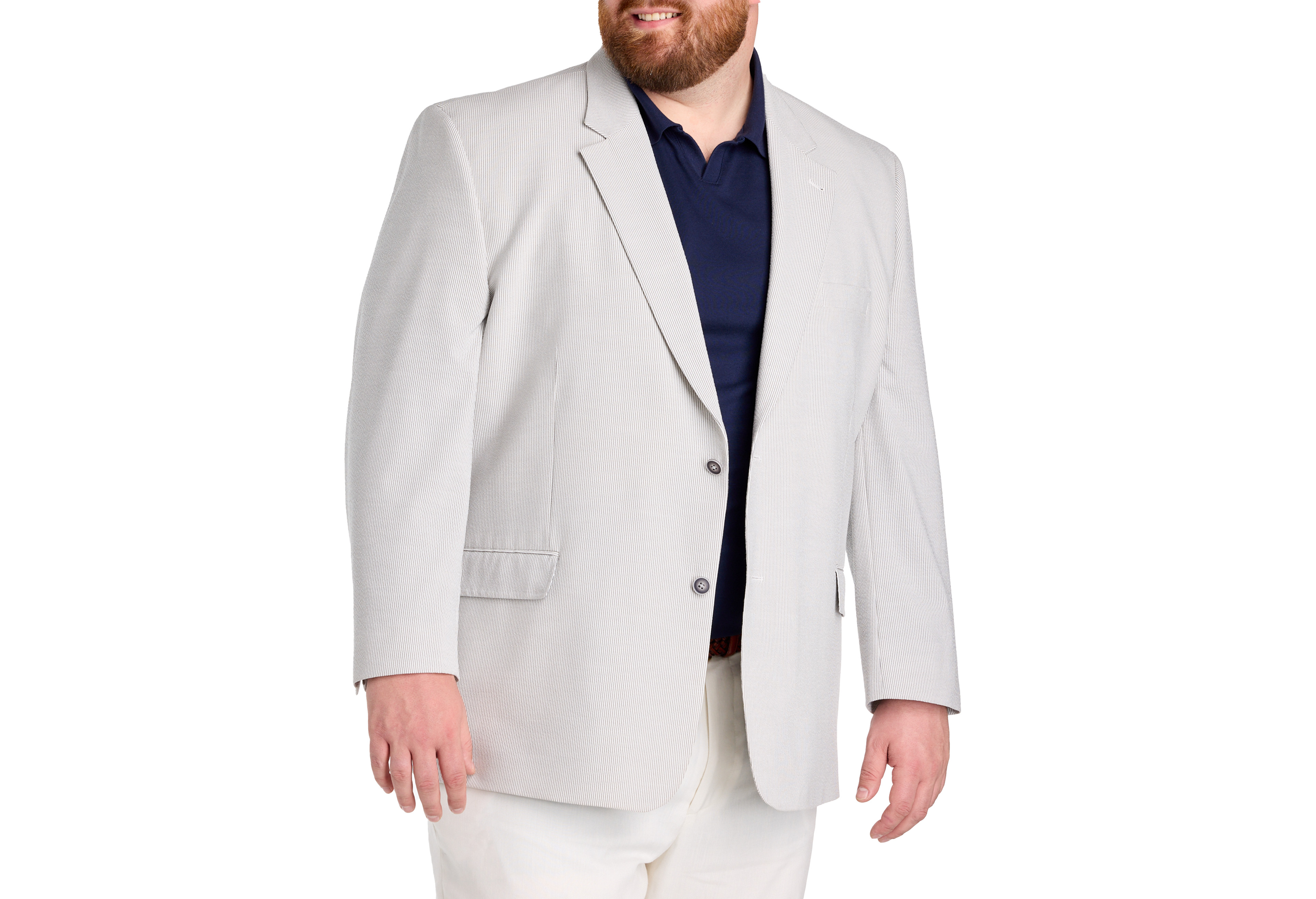 Striped Seersucker Sport Coat