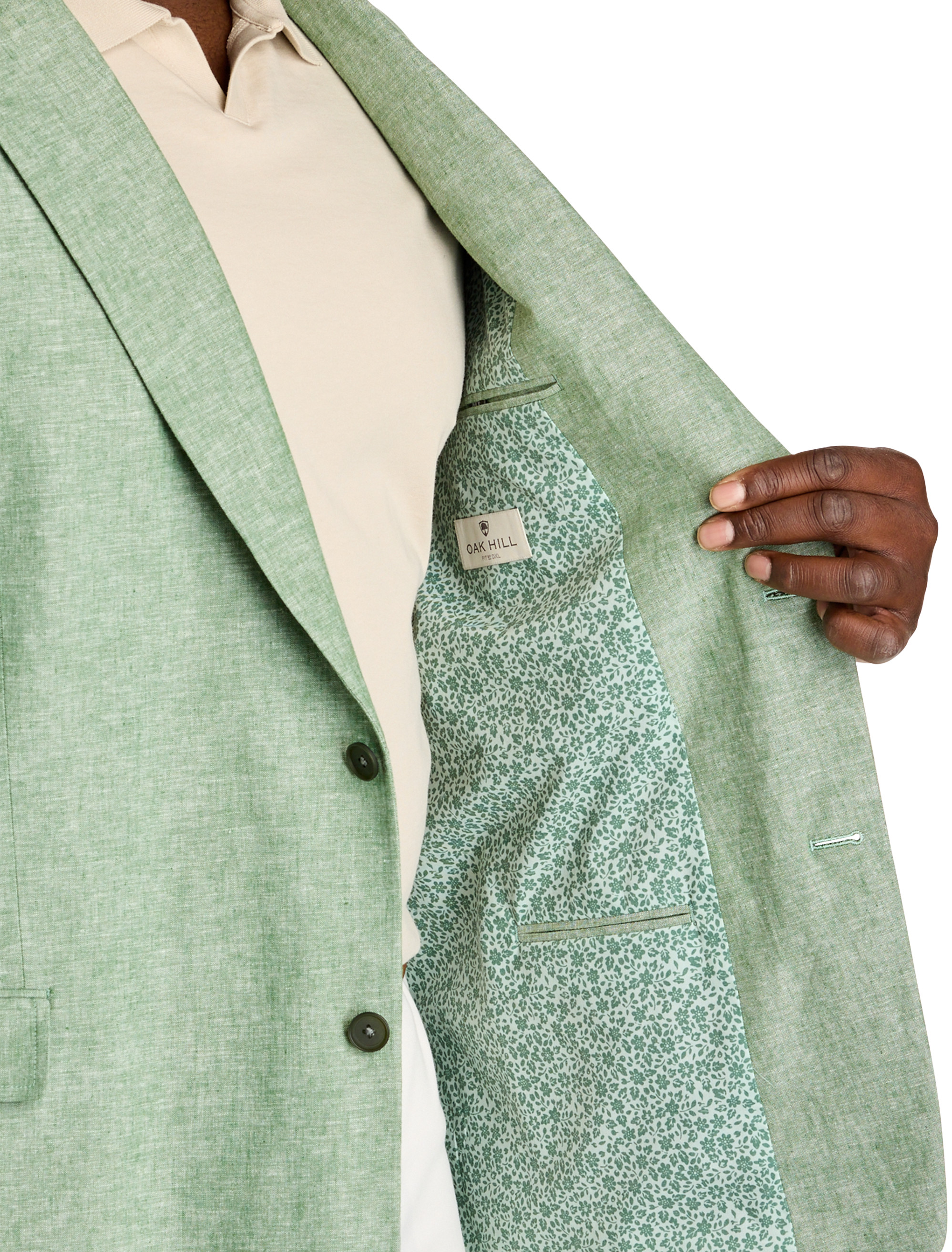 Jacket-Relaxer Linen-Blend Sport Coat
