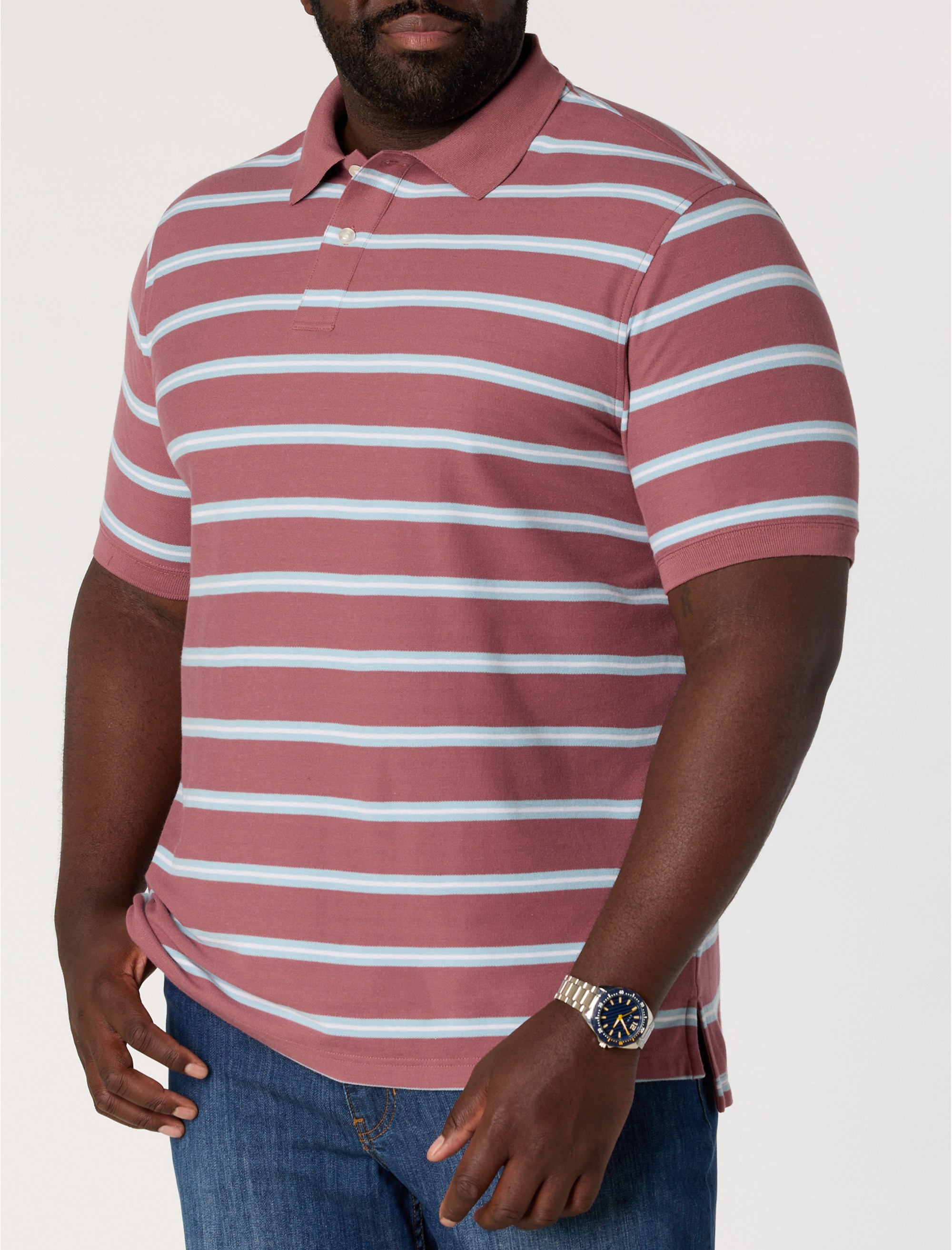 Multi-Stripe Polo Shirt - thumbnail 4