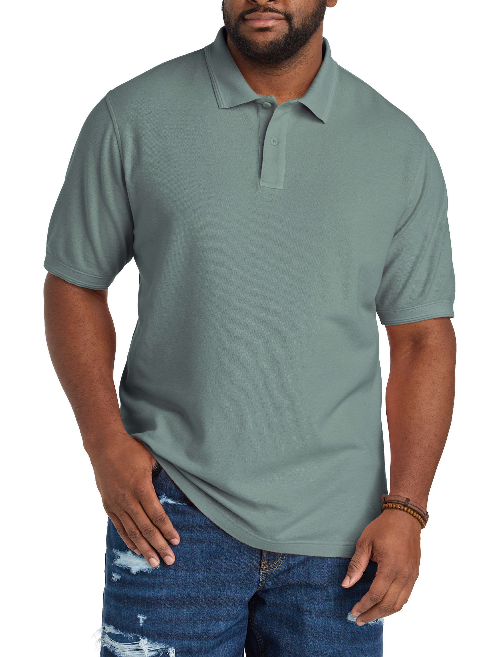 Garment-Dyed Polo Shirt