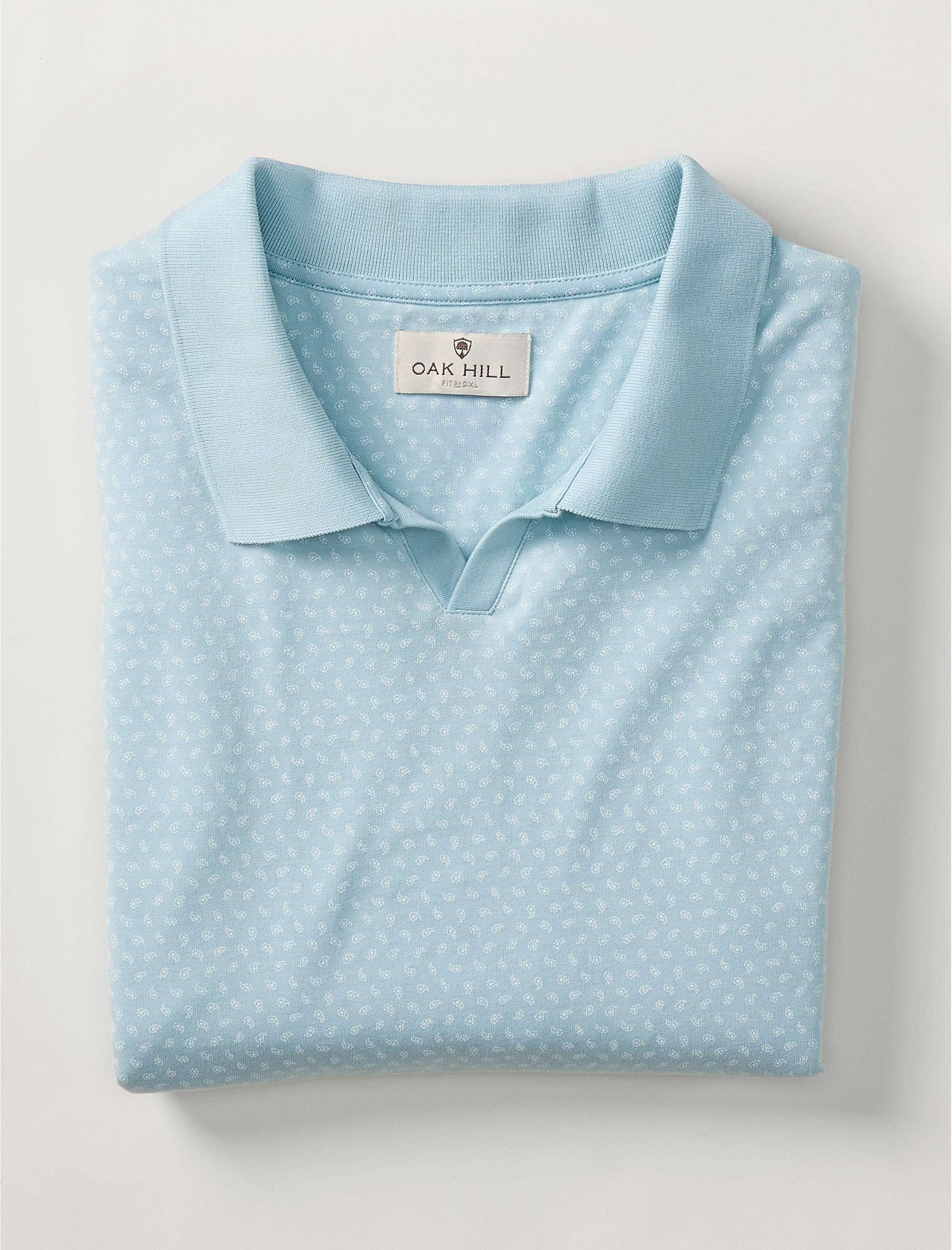 Printed Notch-Collar Tech Polo Shirt - thumbnail 5