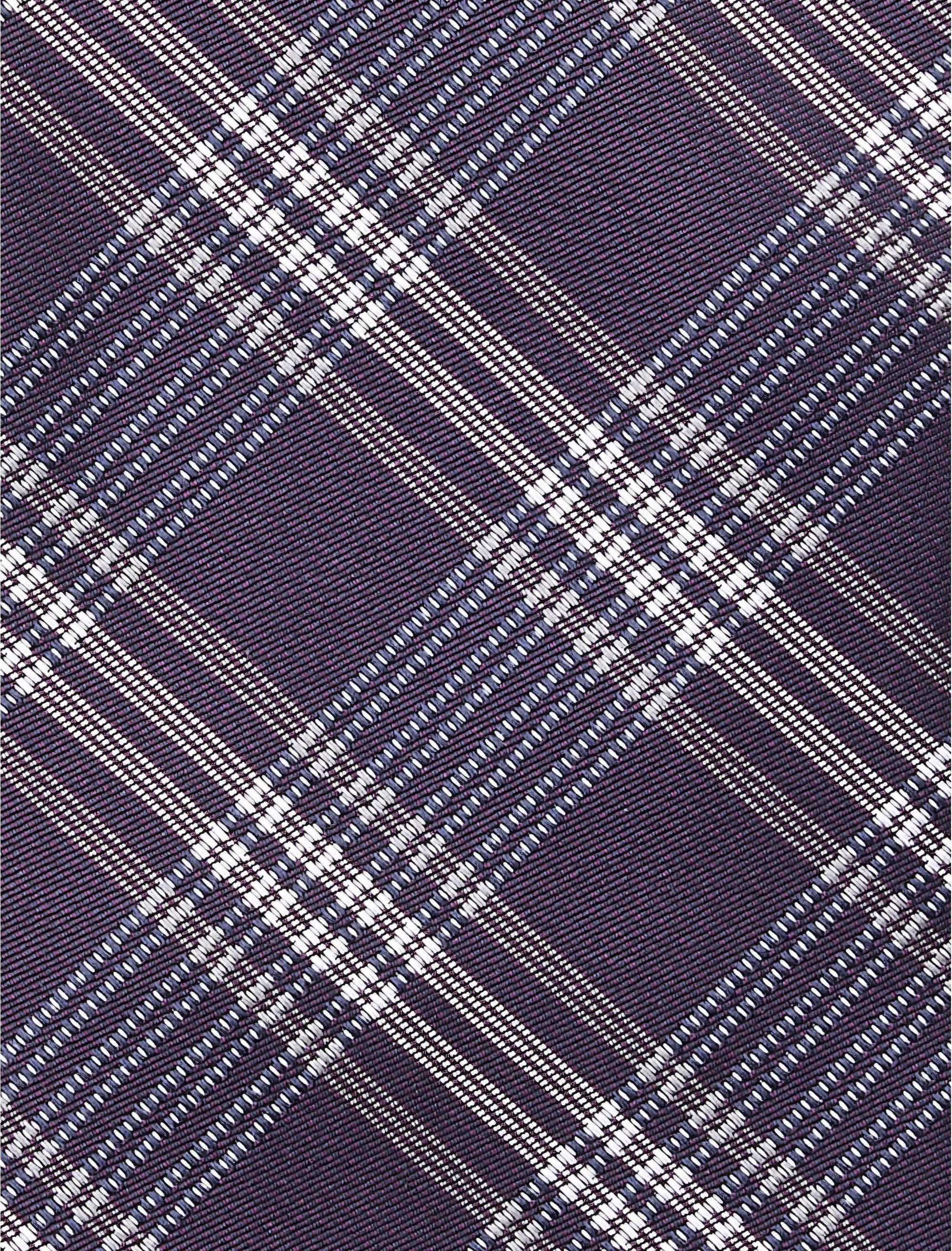 Textured Plaid Tie - thumbnail 4