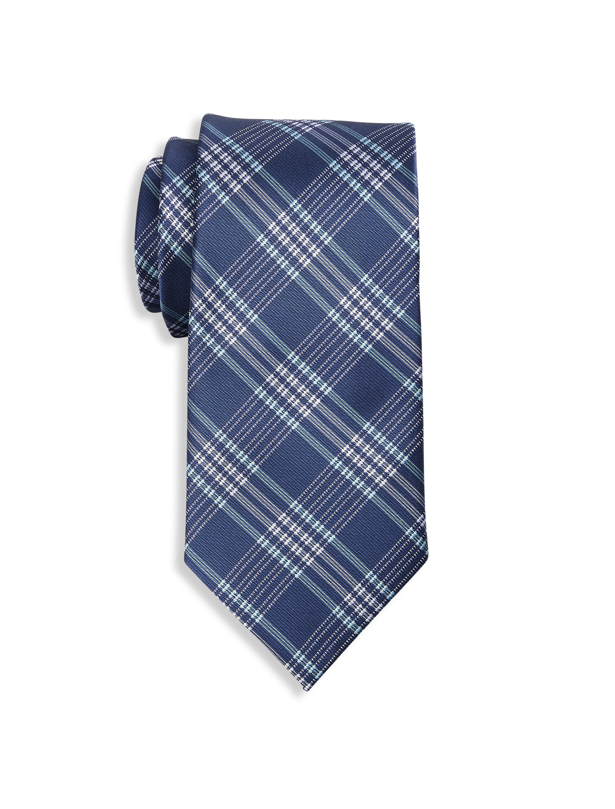 Textured Plaid Tie