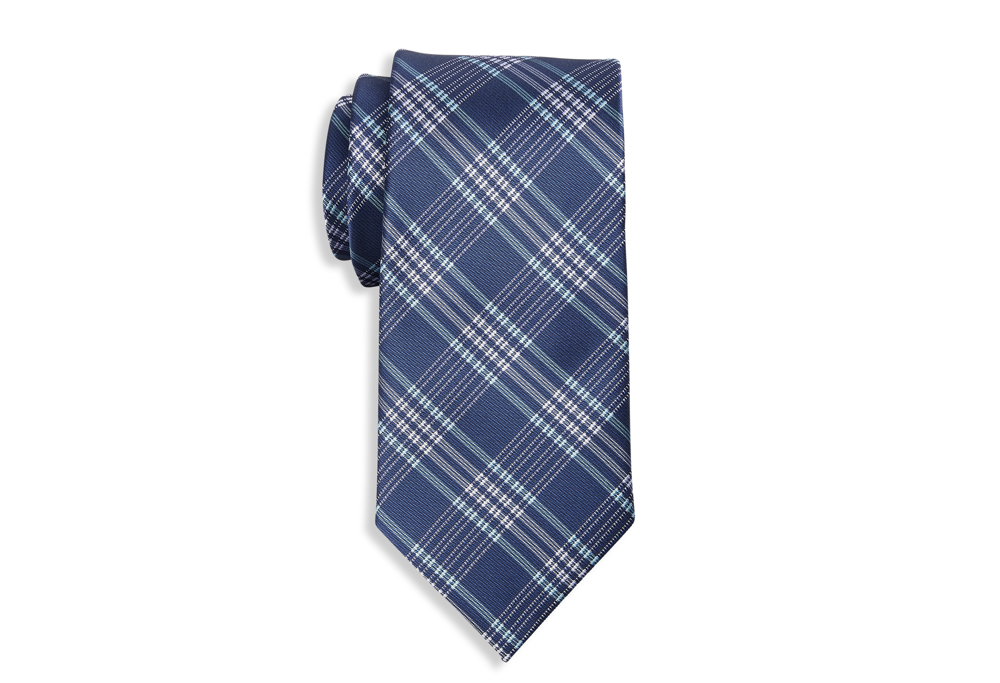 Textured Plaid Tie