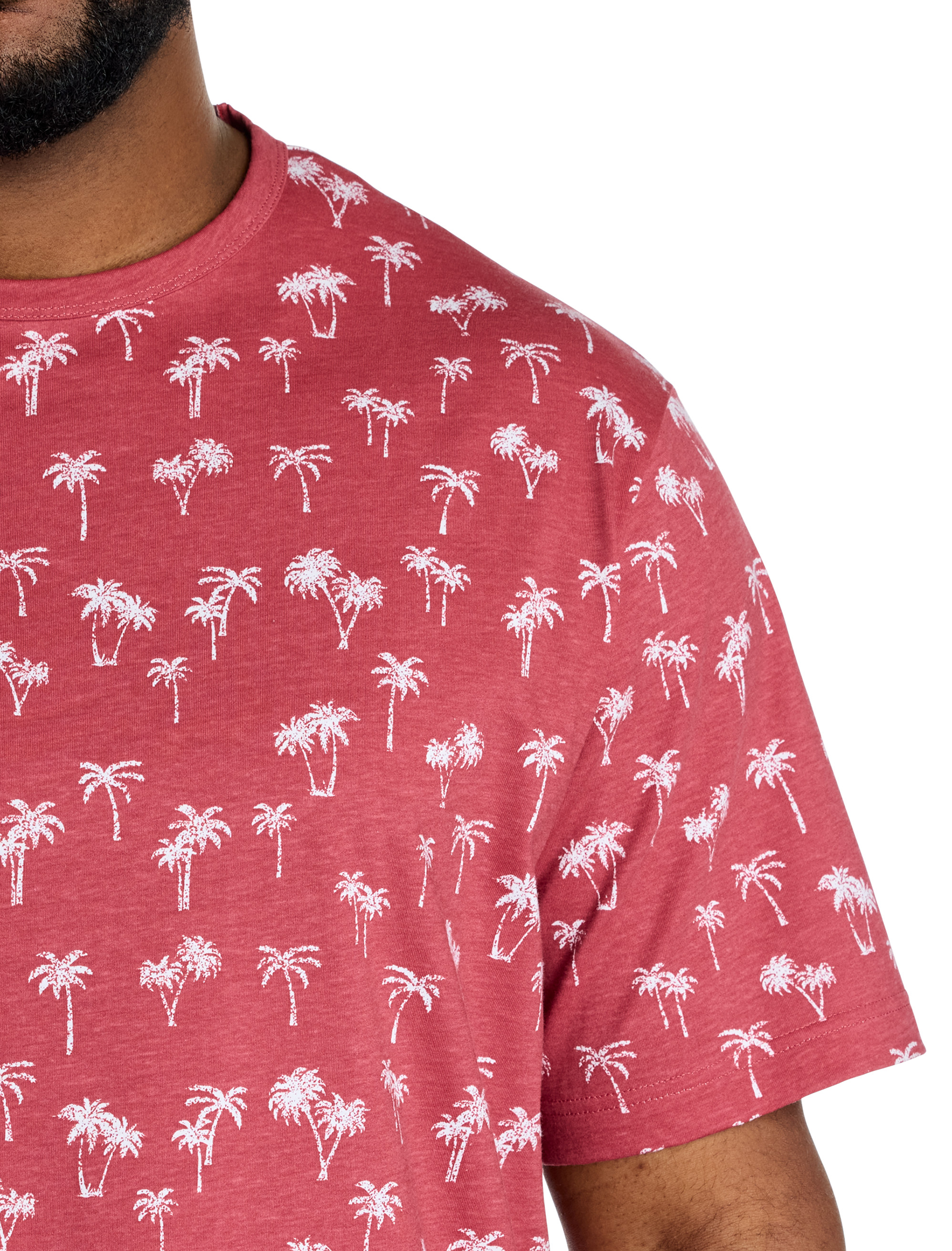 Moisture-Wicking Palm Print T-Shirt