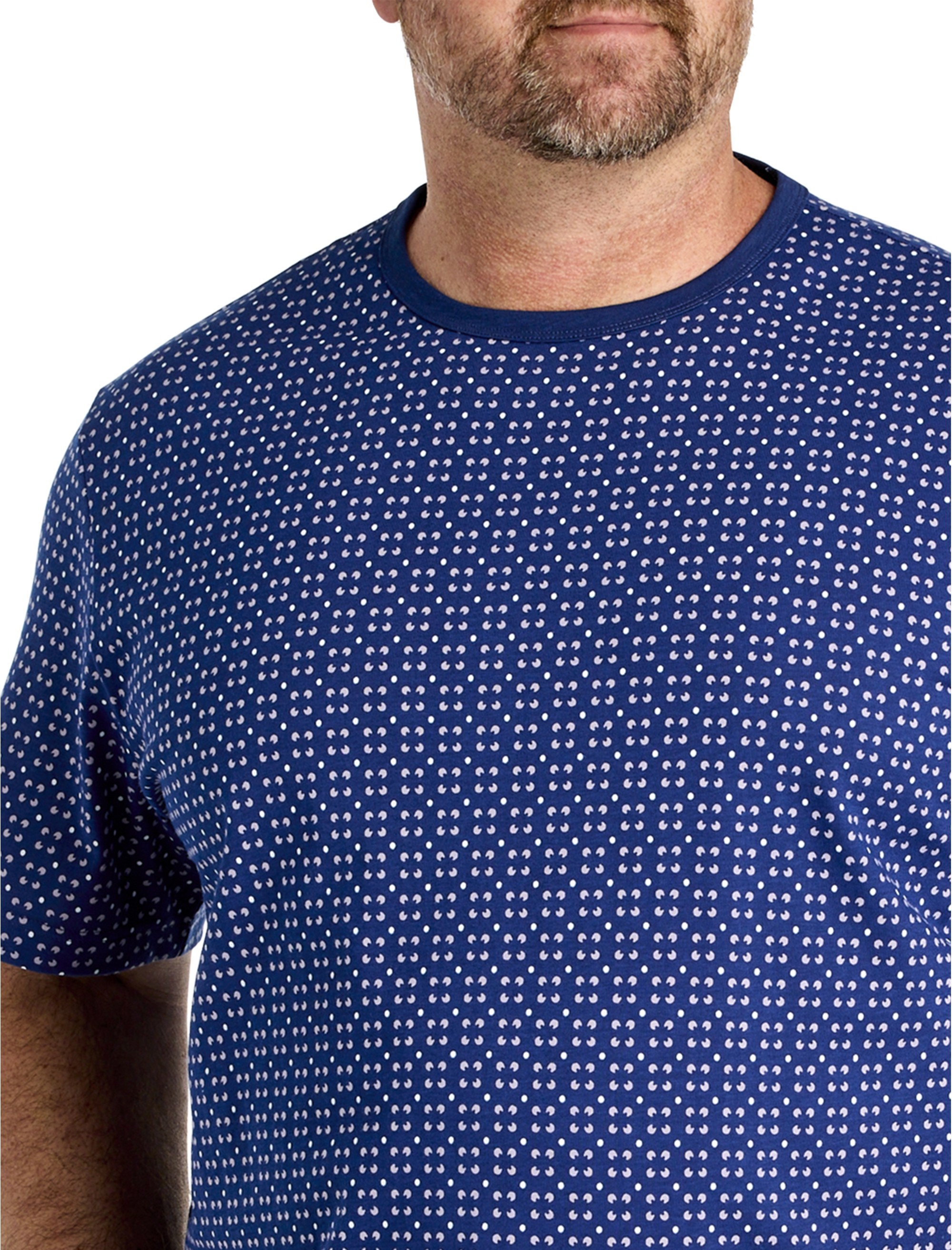 Moisture-Wicking Petal Printed T-Shirt