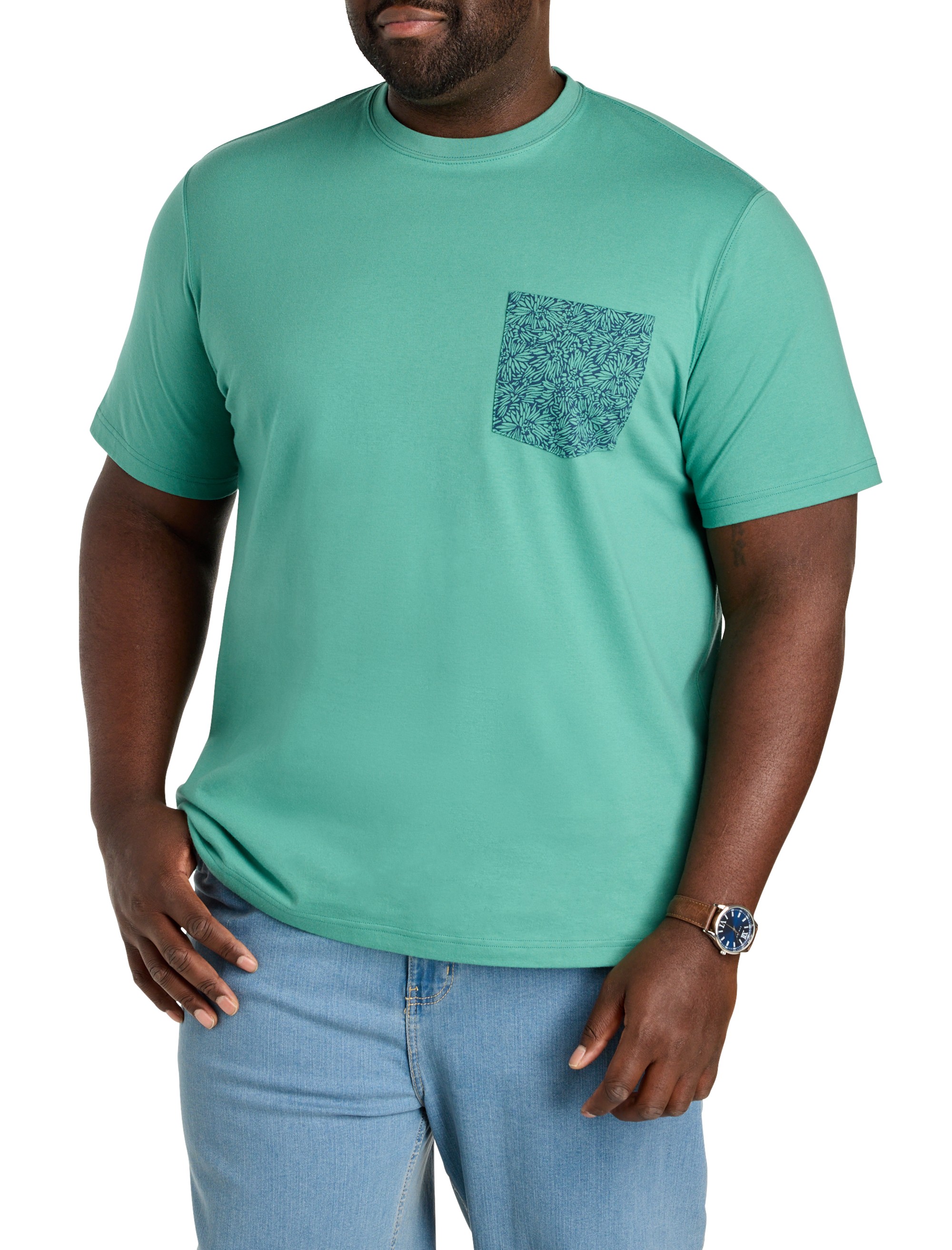 Moisture-Wicking Printed Pocket T-Shirt