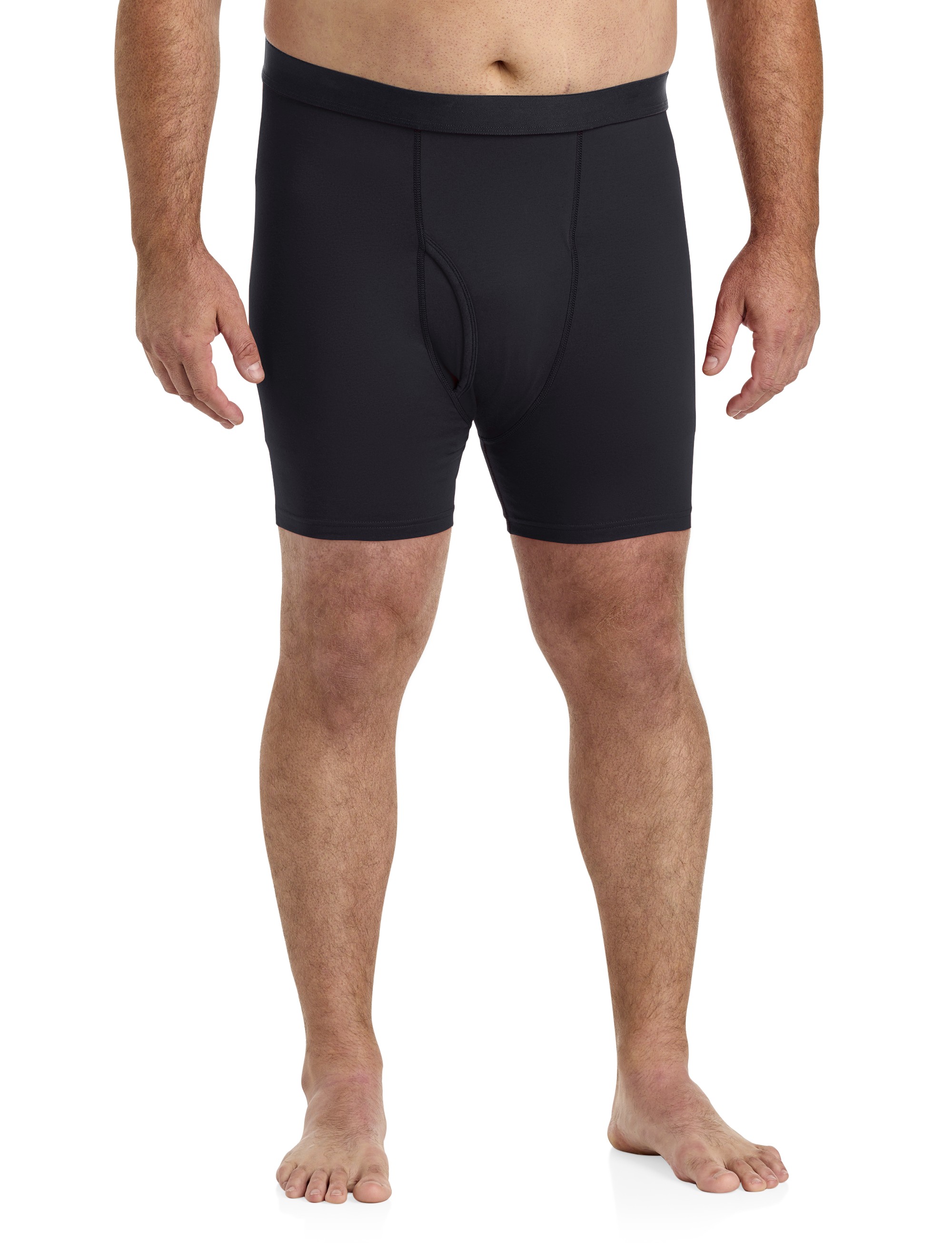 3-pk Solid Active Stretch 4 Inch Boxer Briefs - thumbnail 2