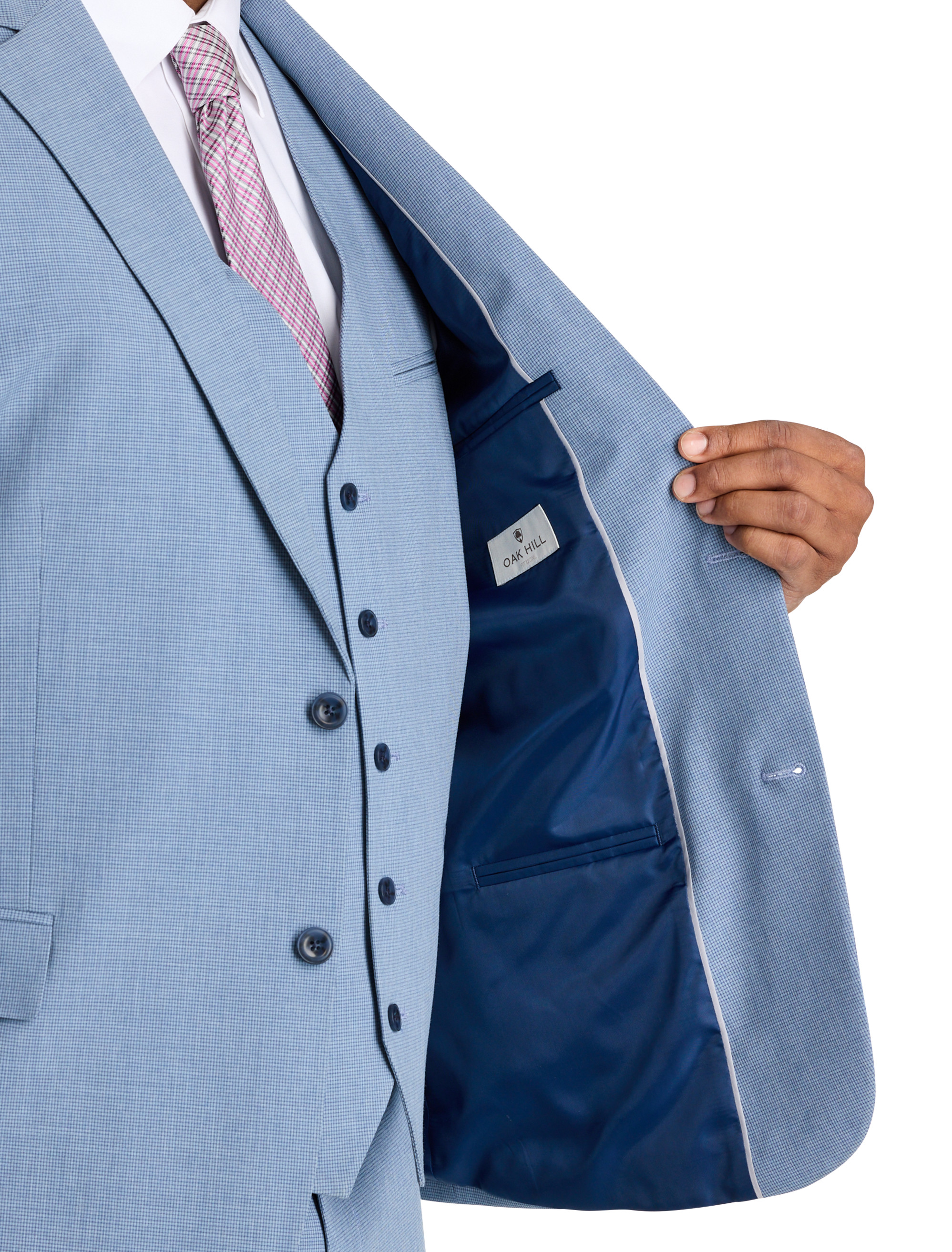 Jacket-Relaxer Micro Check Suit Jacket