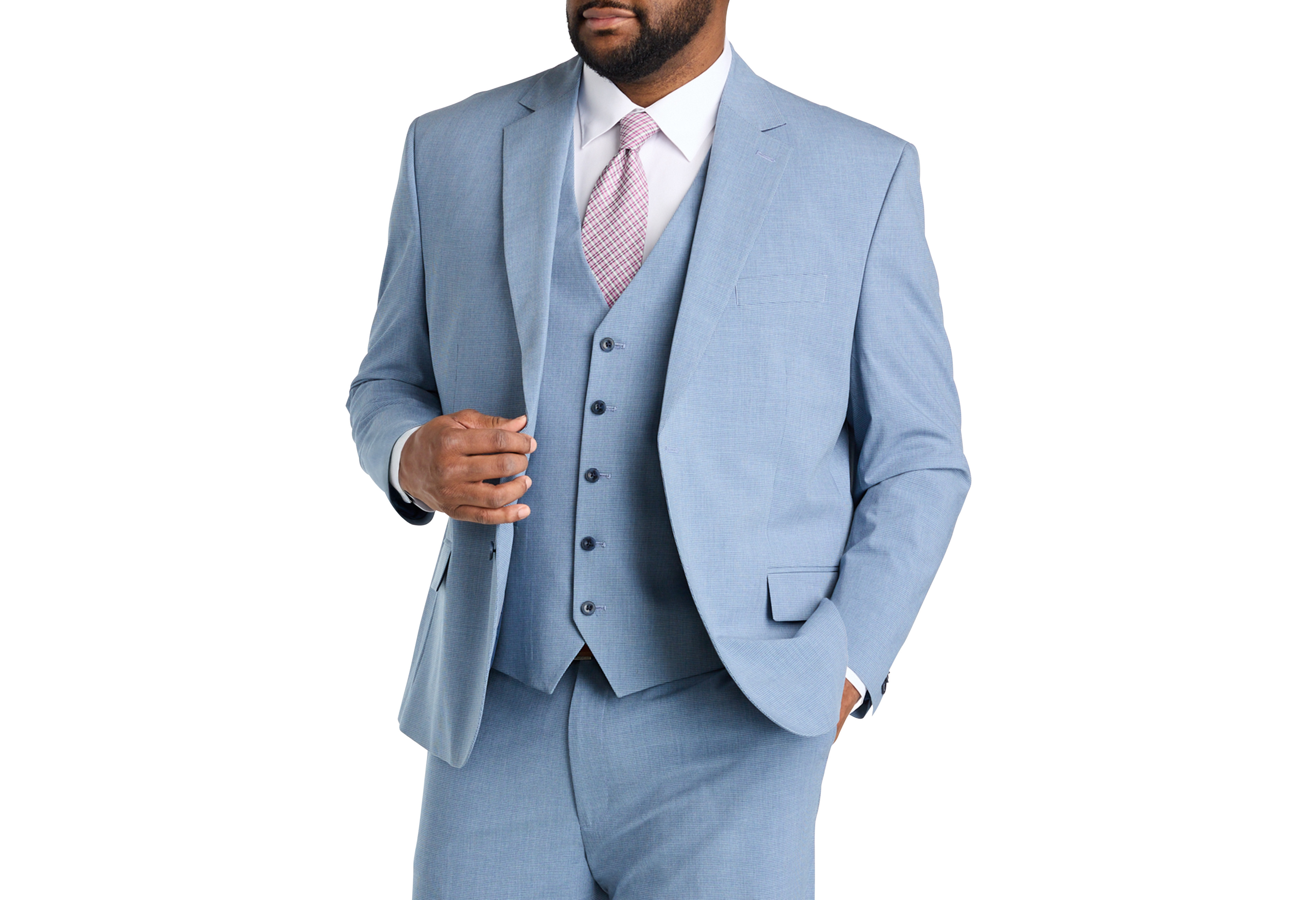 Jacket-Relaxer Micro Check Suit Jacket
