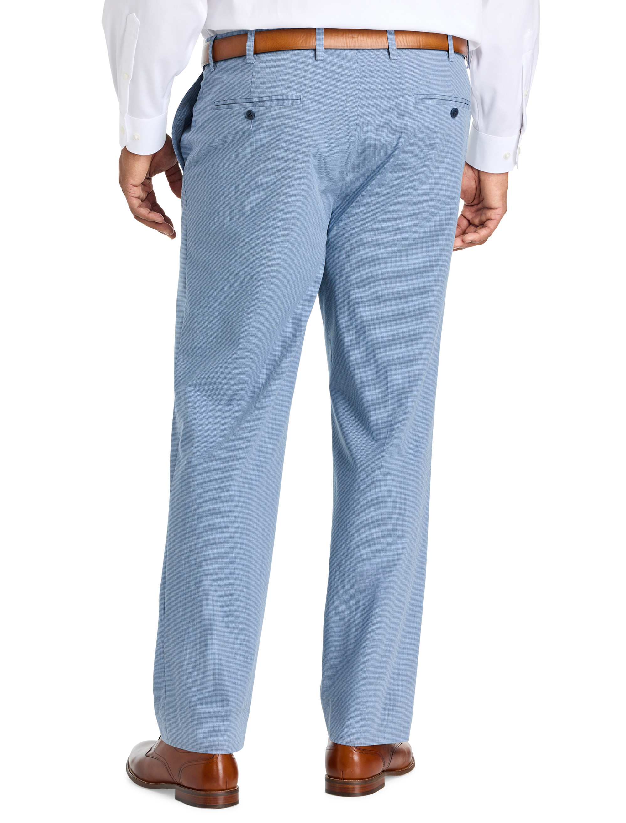 Waist-Relaxer Micro Check Suit Pants