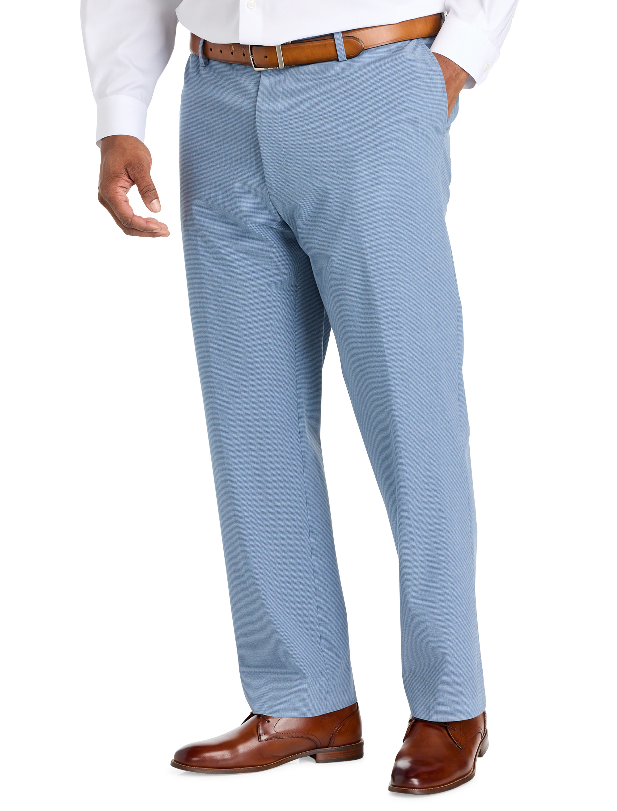Waist-Relaxer Micro Check Suit Pants