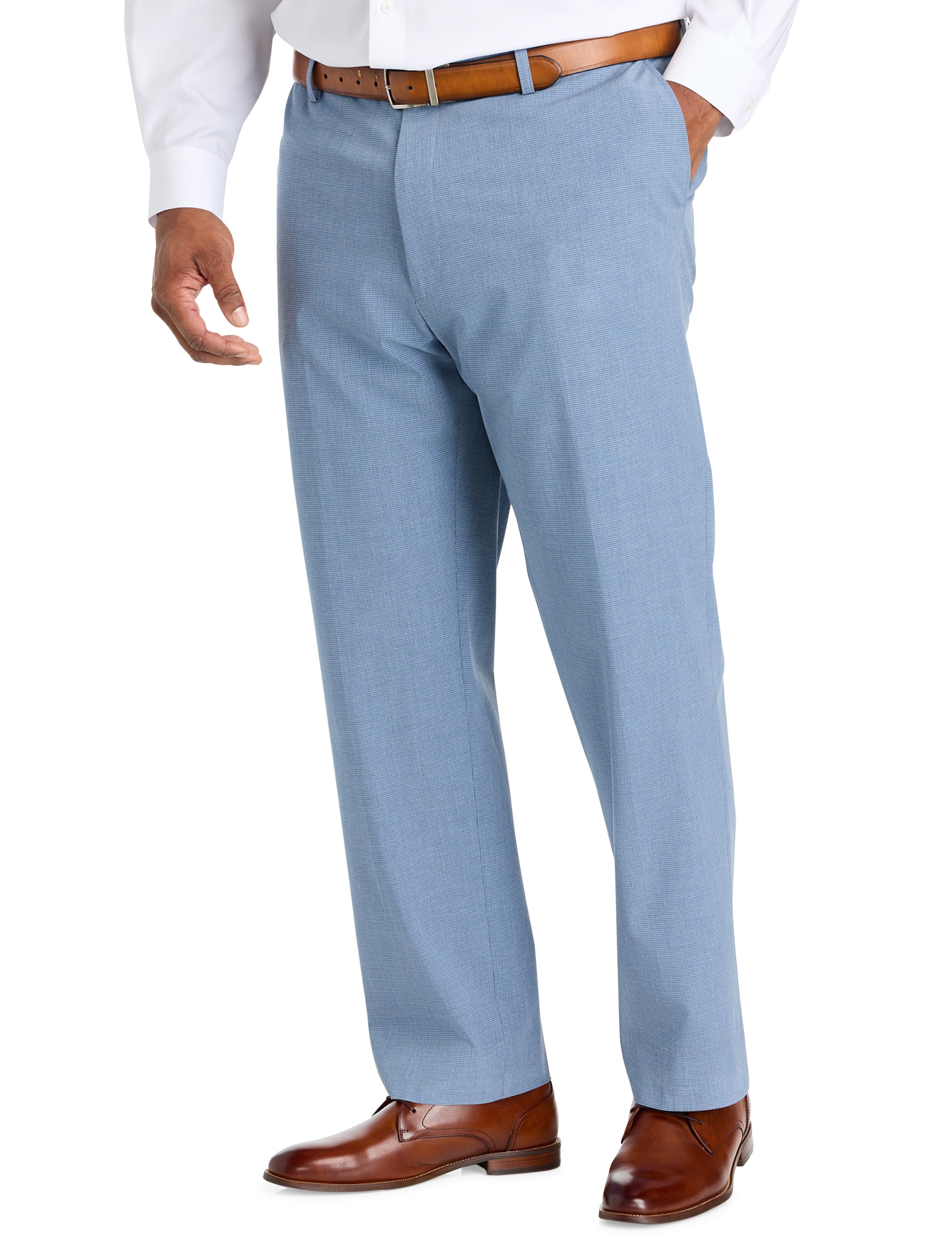 Waist-Relaxer Micro Check Suit Pants