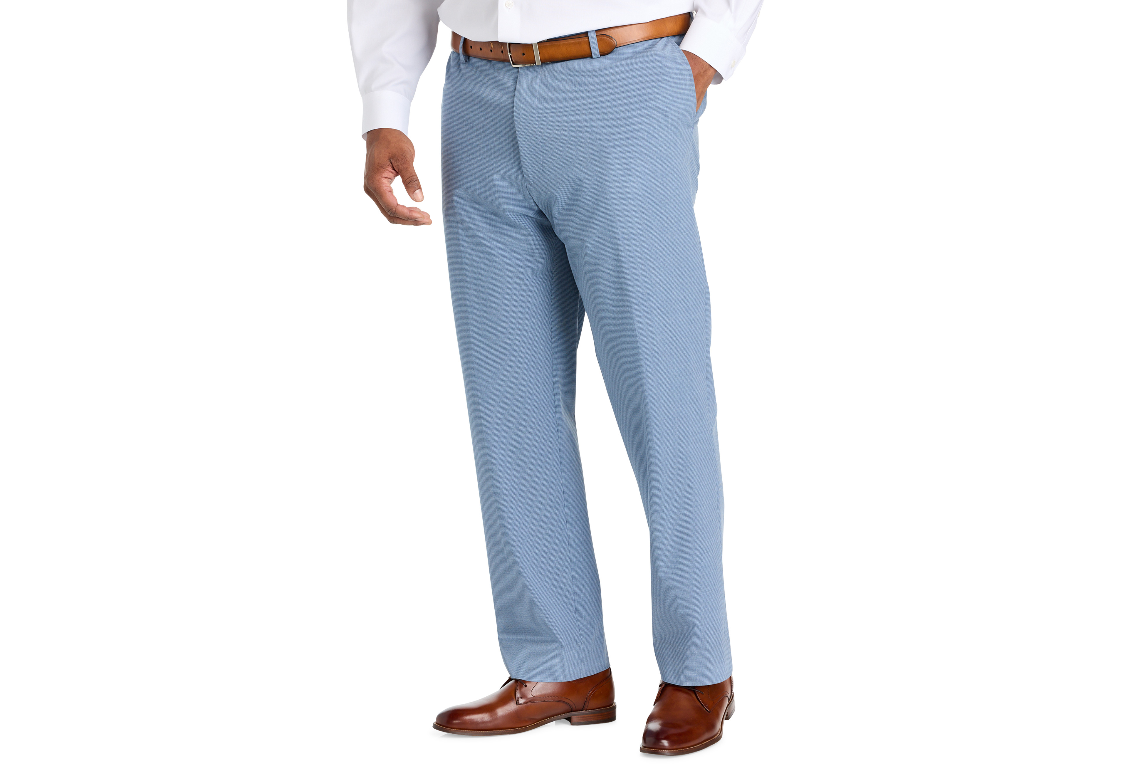 Waist-Relaxer Micro Check Suit Pants
