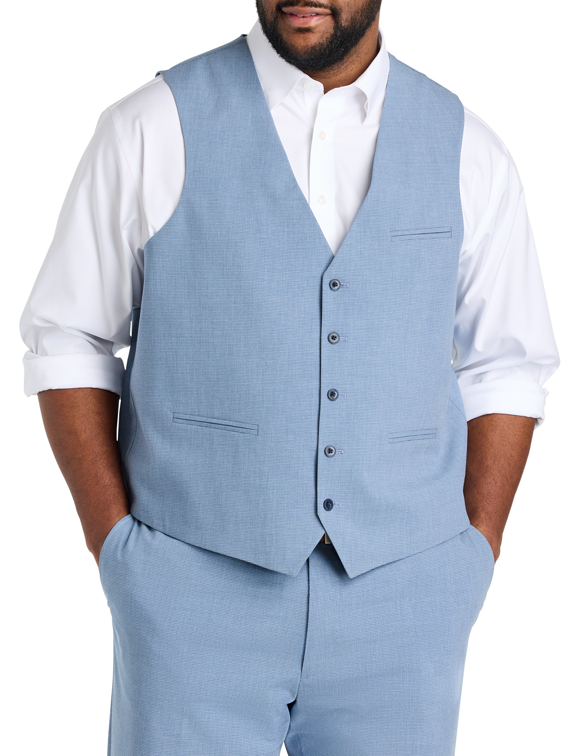 Micro Check Vest