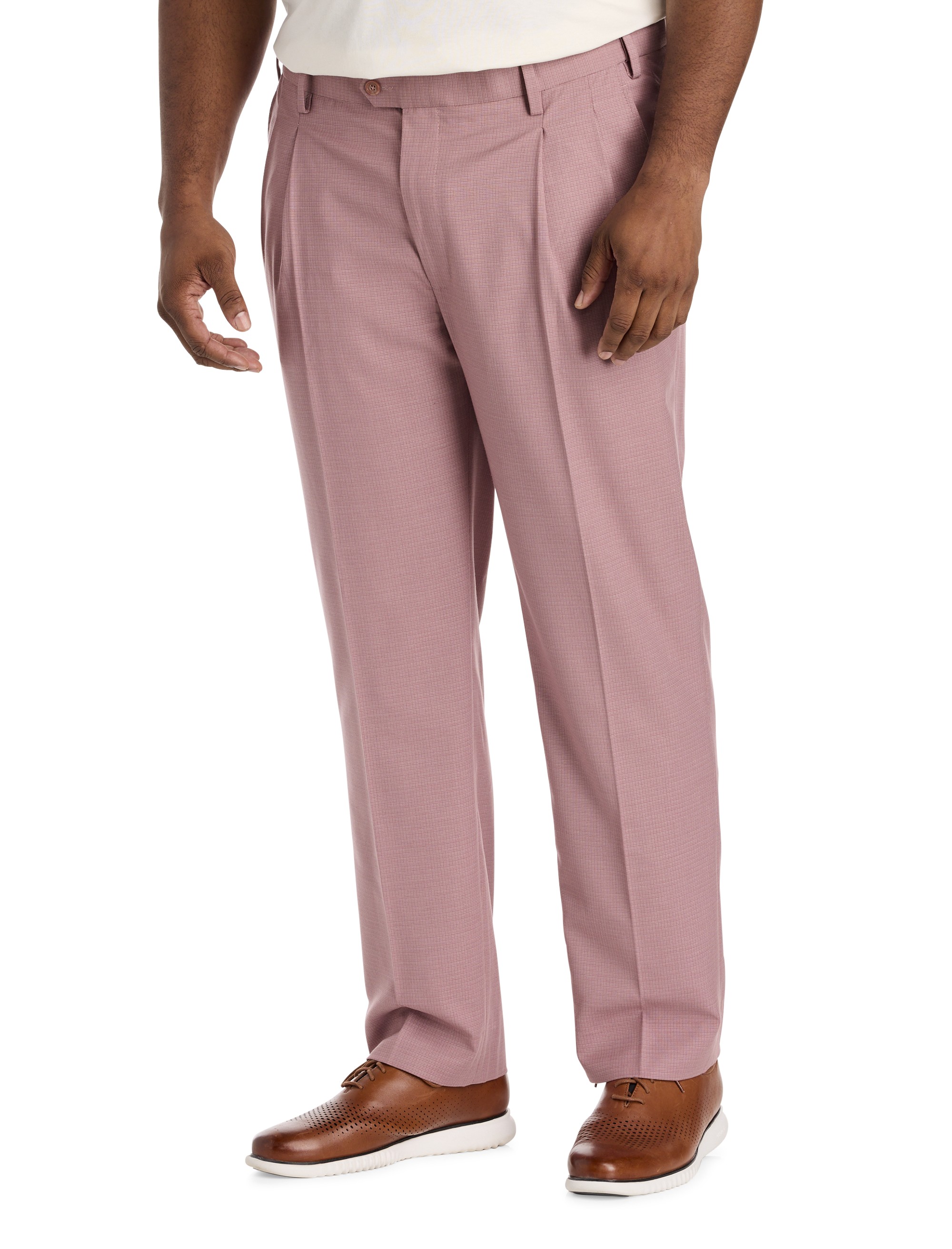 Waist-Relaxer Pleated Dress Pants