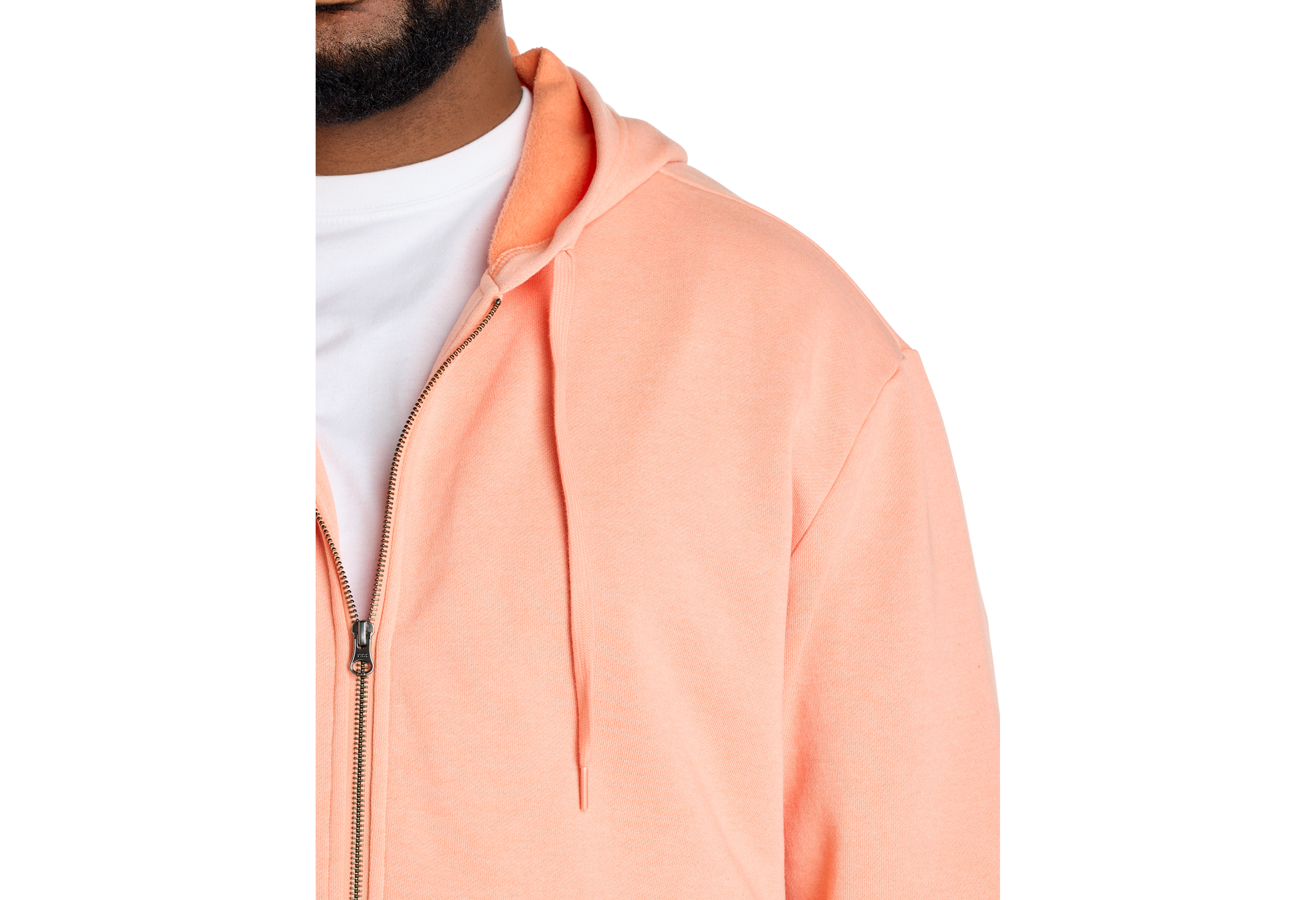 Washed Zip-Front Hoodie