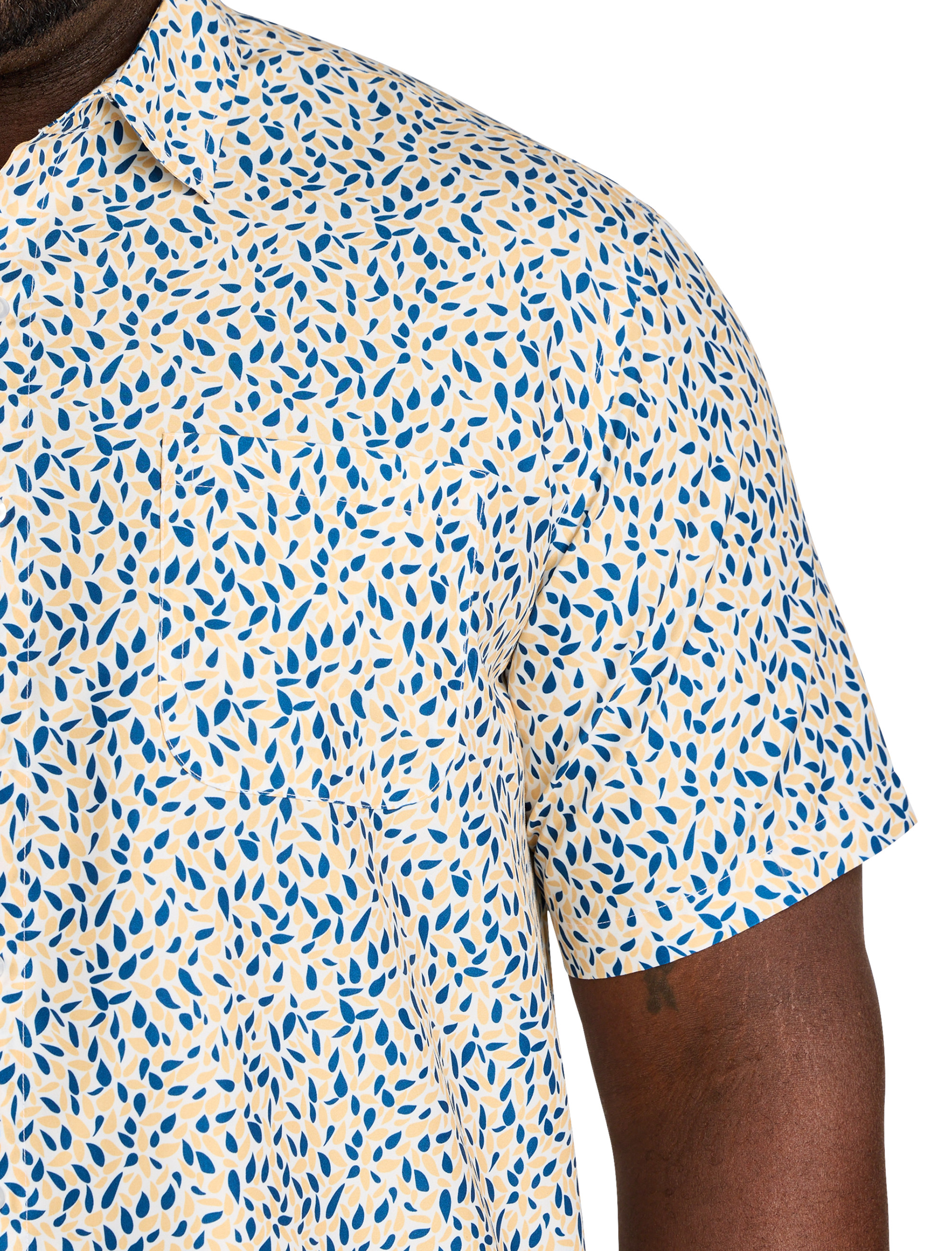 Microfiber Droplet Print Sport Shirt