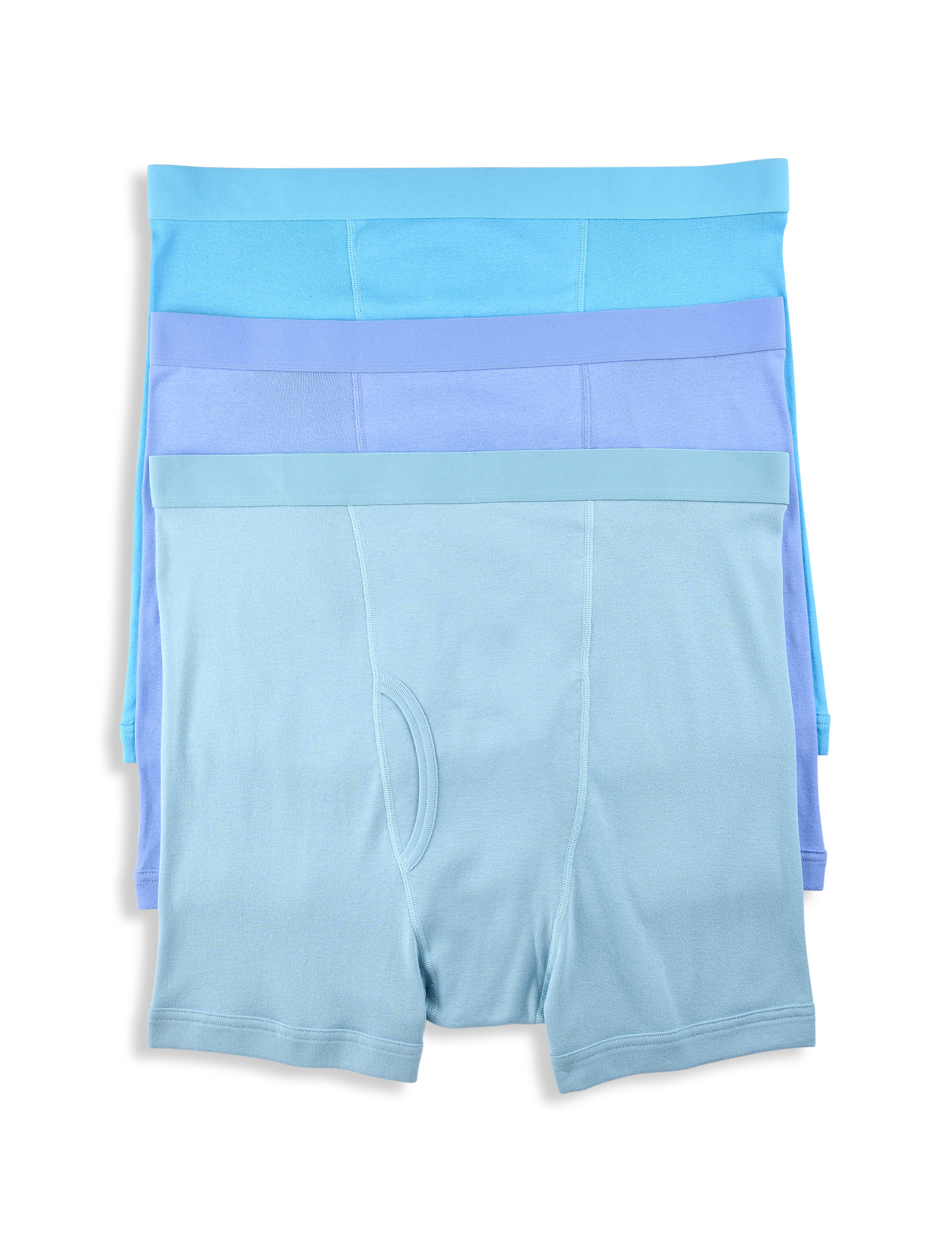 3-pk Solid 4 Inch Boxer Briefs