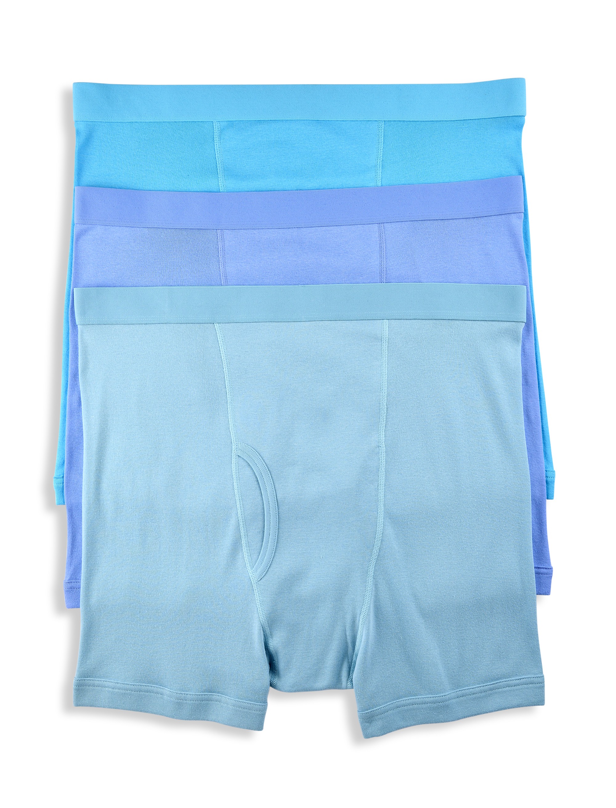 3-pk Solid 4 Inch Boxer Briefs
