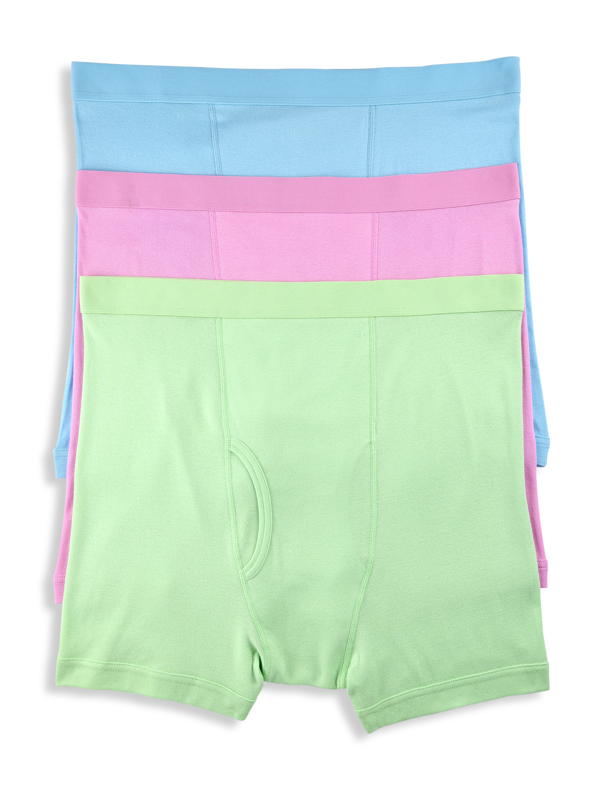 3-pk Solid 4 Inch Boxer Briefs