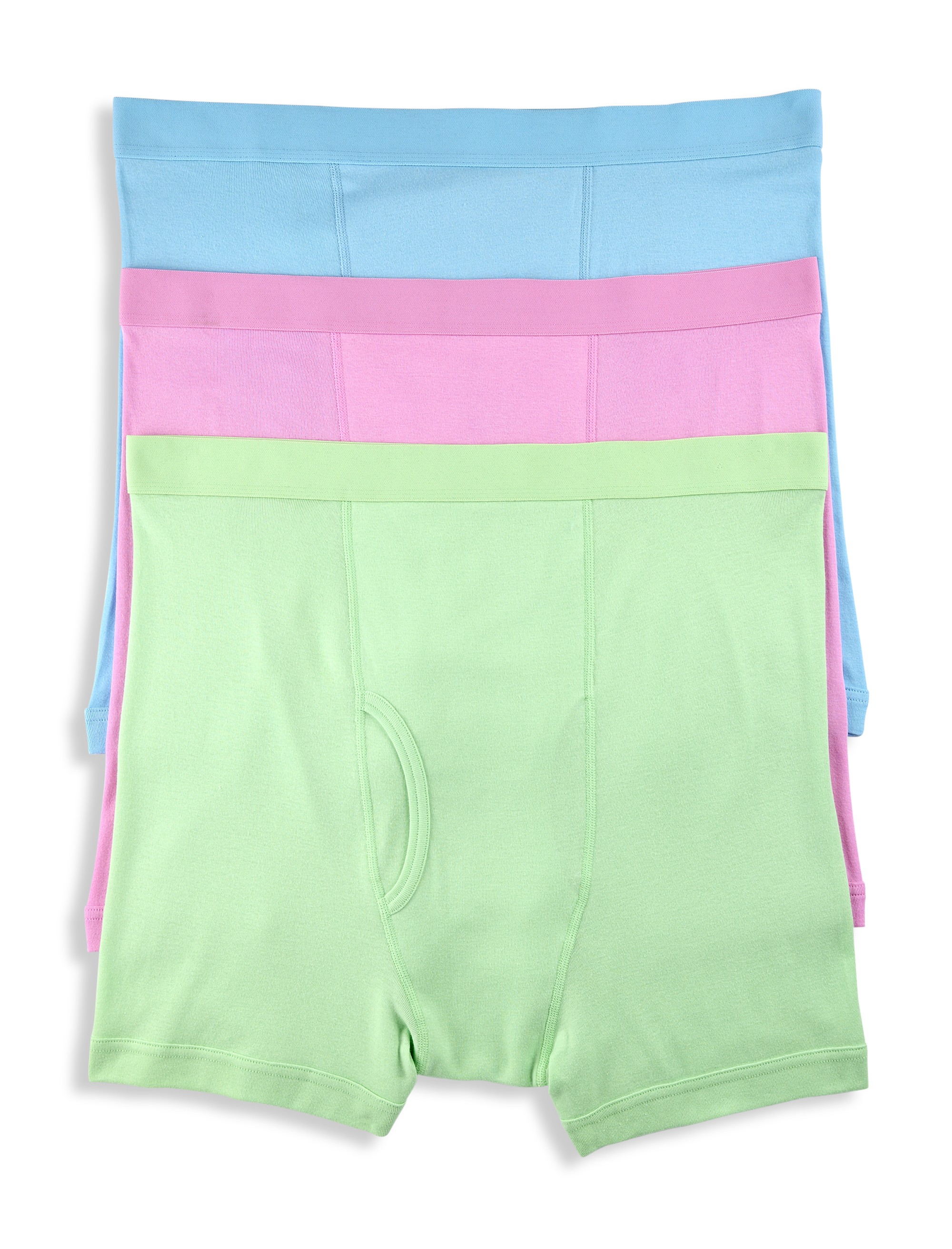3-pk Solid 4 Inch Boxer Briefs
