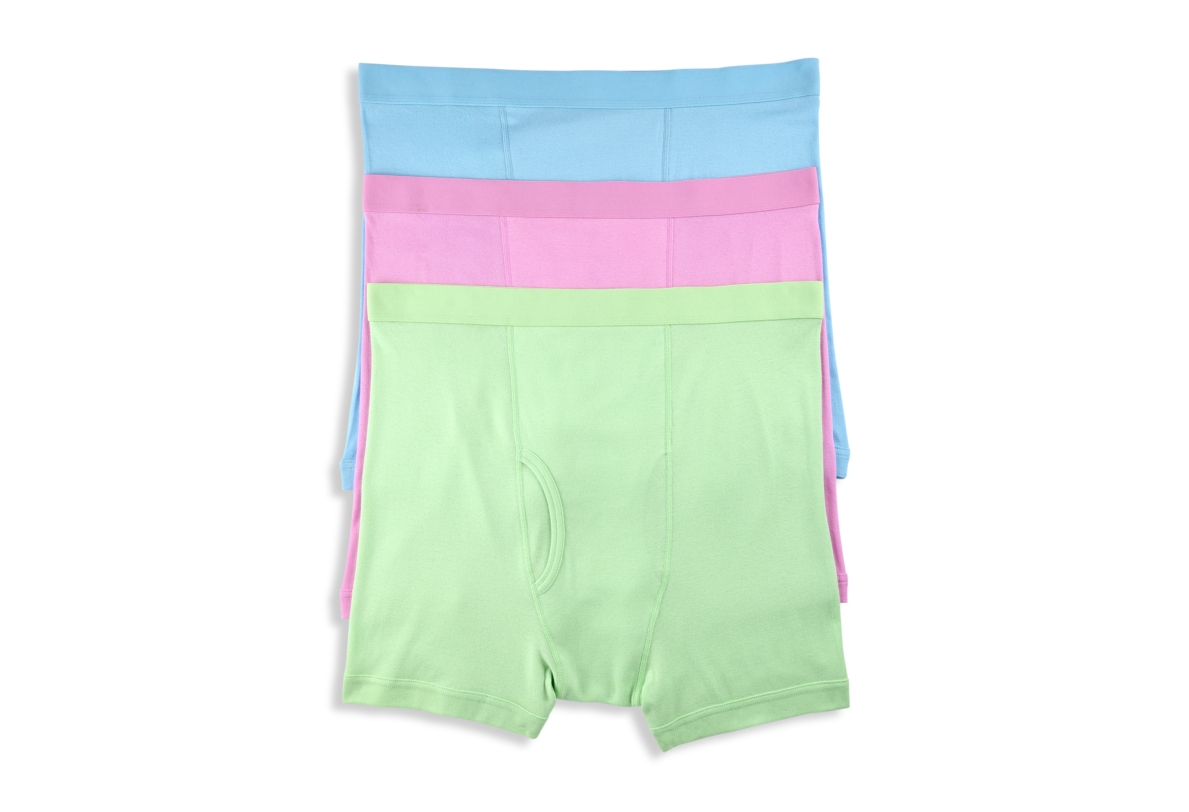 3-pk Solid 4 Inch Boxer Briefs