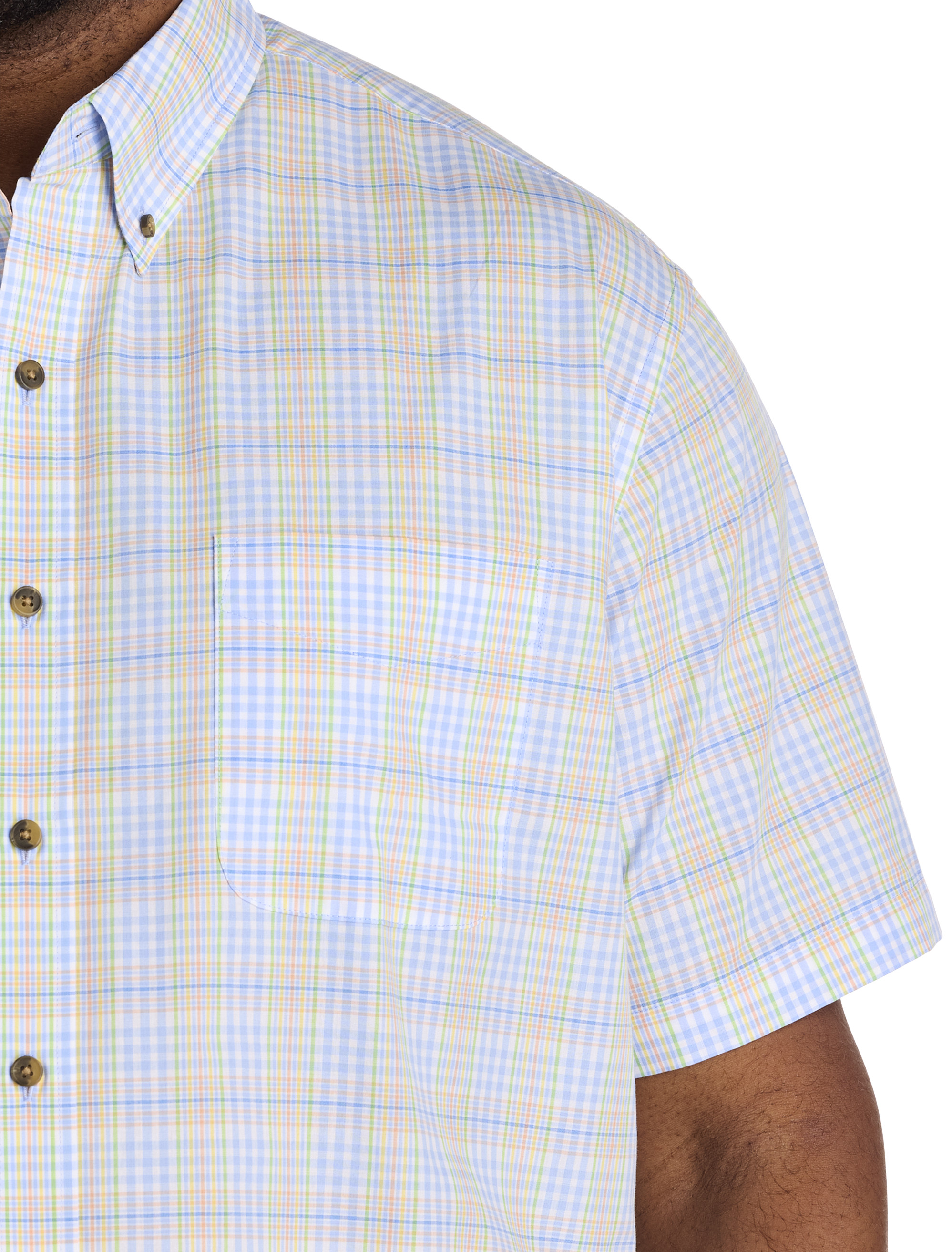 Easy-Care Medium Plaid Sport Shirt