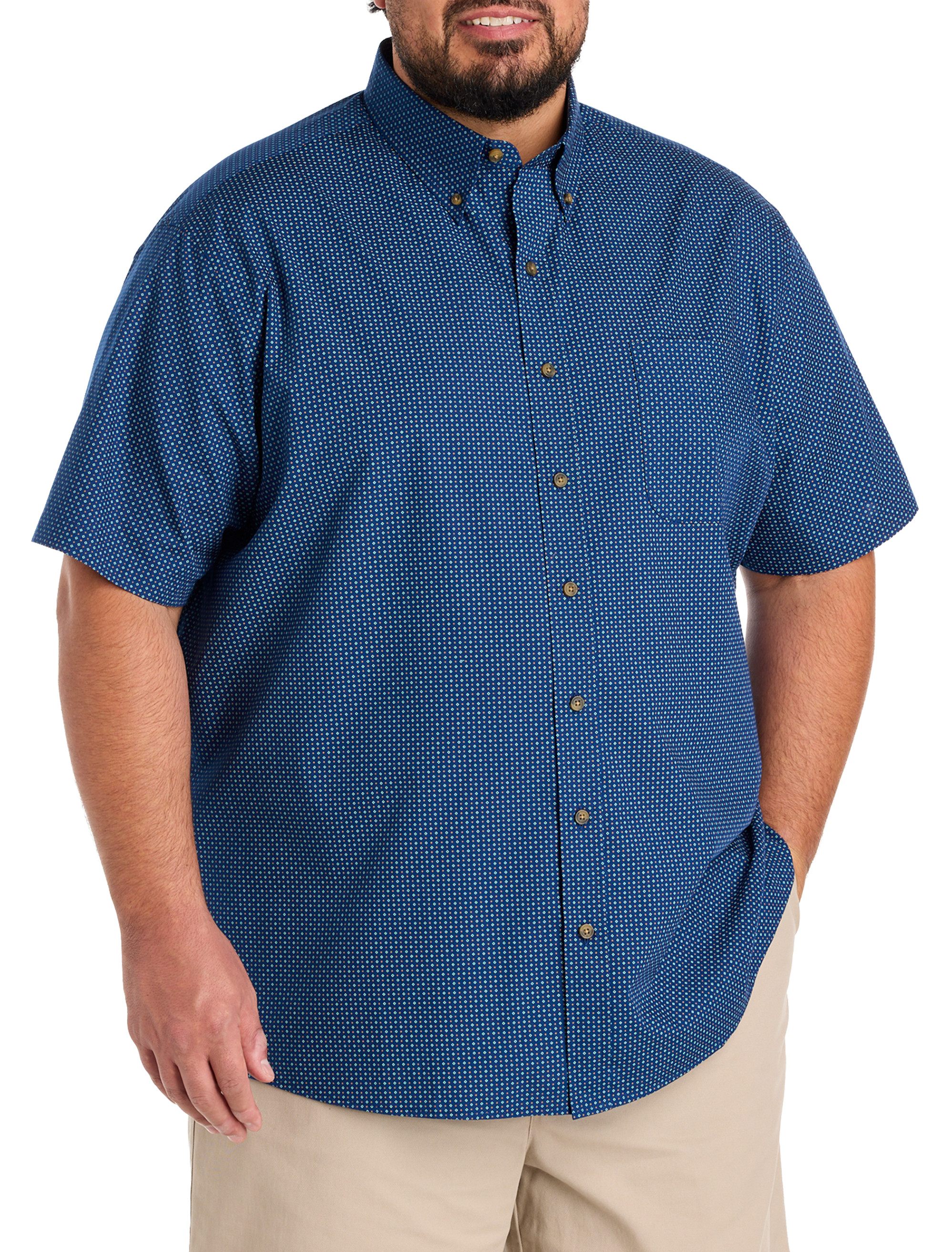 Easy-Care Micro Print Sport Shirt