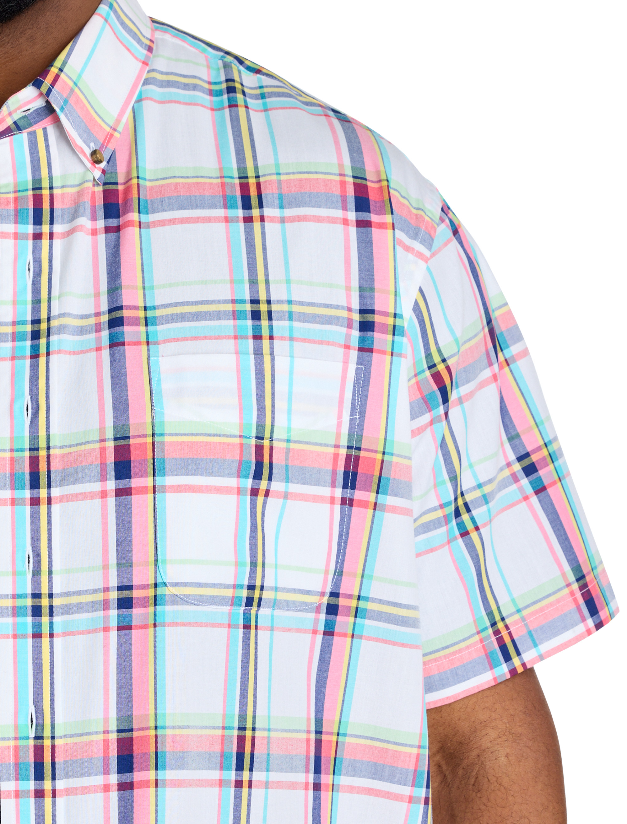 Easy-Care Large Plaid Sport Shirt