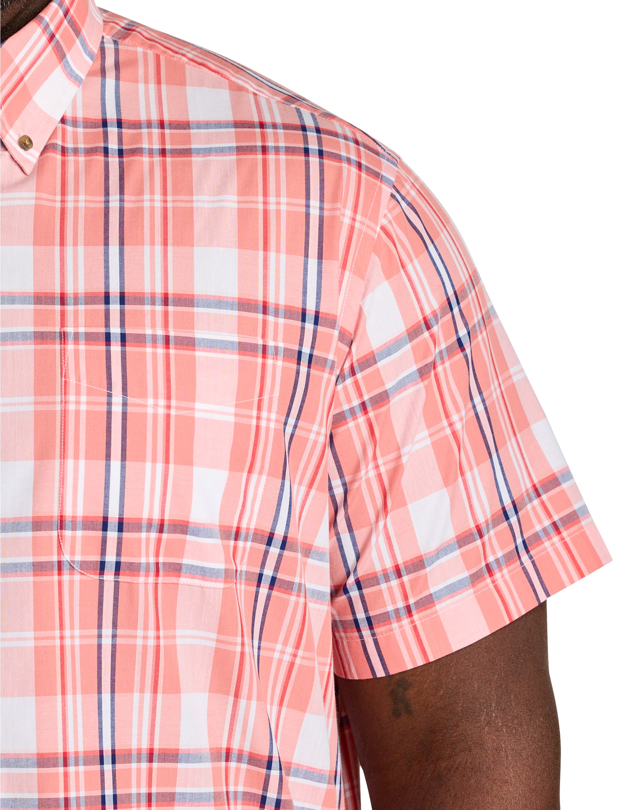 Easy-Care Large Plaid Sport Shirt - thumbnail 2