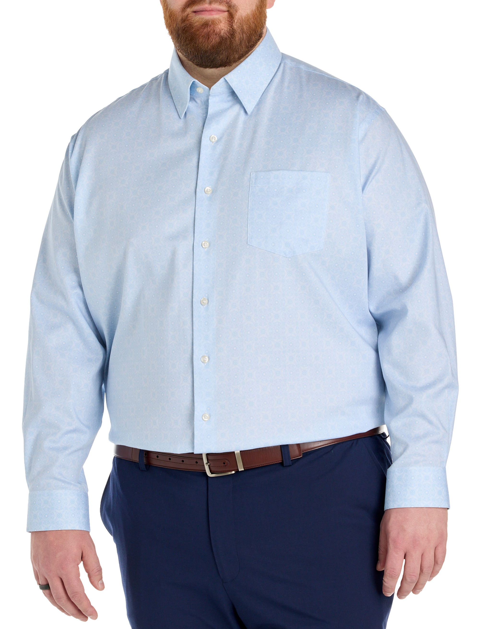 Wrinkle-Resistant Elevated Floral Dress Shirt