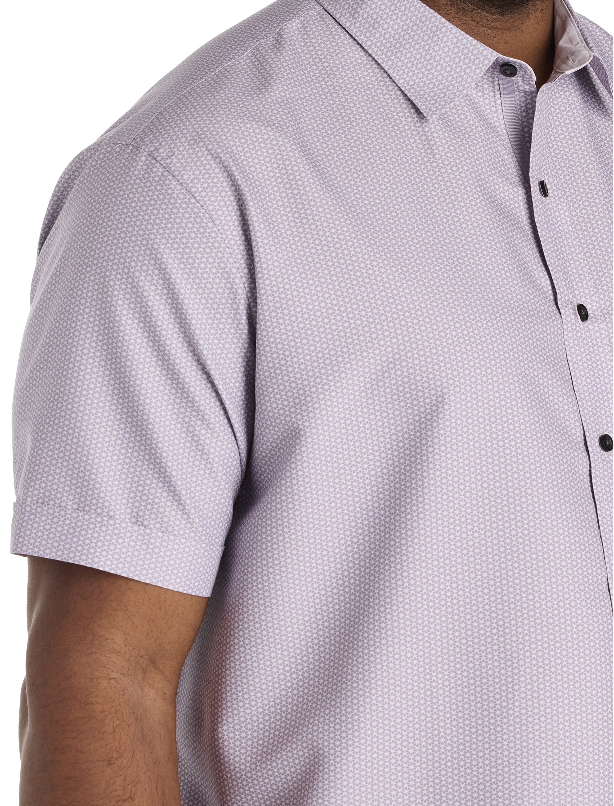Microfiber Geometric Print Sport Shirt - thumbnail 2