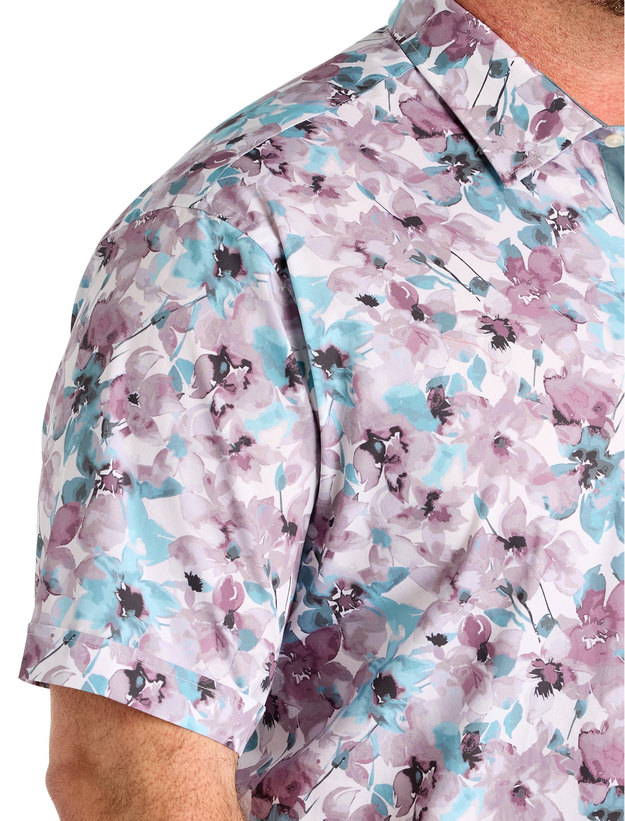 Watercolor Floral Sport Shirt - thumbnail 2