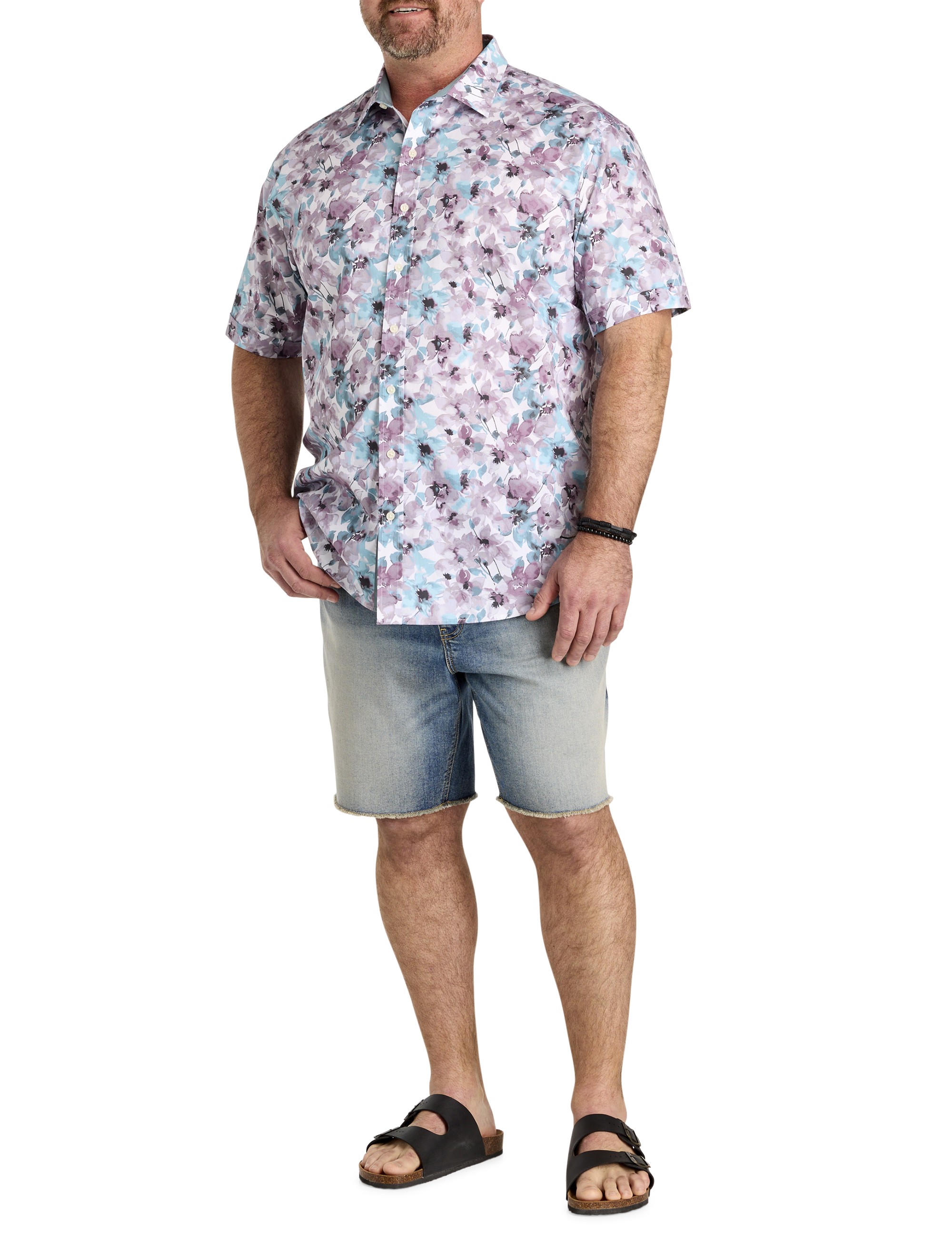 Watercolor Floral Sport Shirt - thumbnail 3