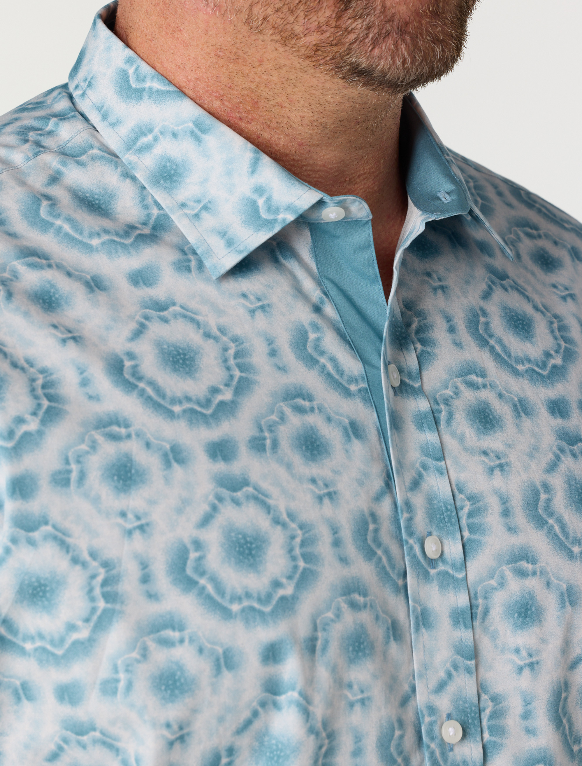 Tonal Tie Dye Sport Shirt