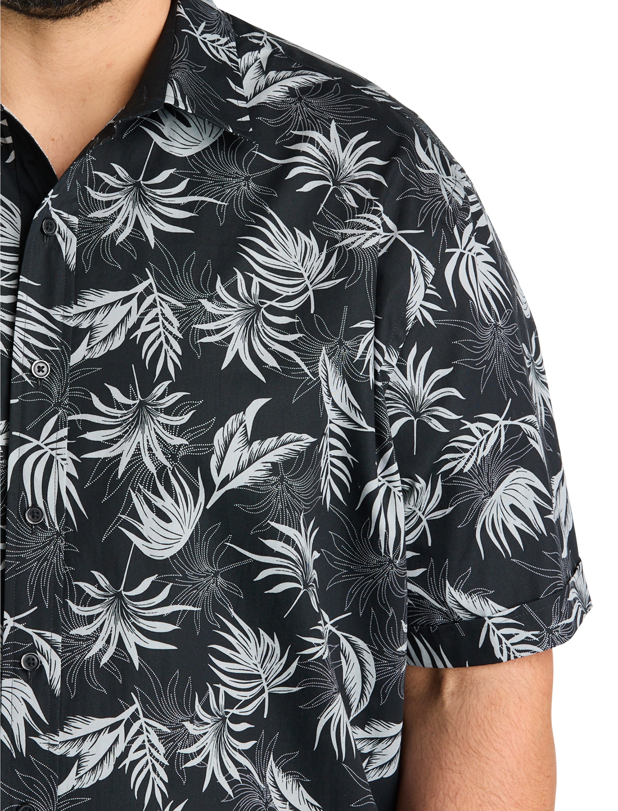 Big Leaf Print Sport Shirt - thumbnail 2